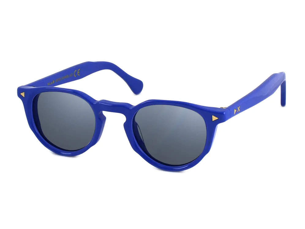 XLAB Unisex Sanblas Montature da vista Acetato Rosso Rotonda Antiriflesso Antiriflesso - immagine 4
