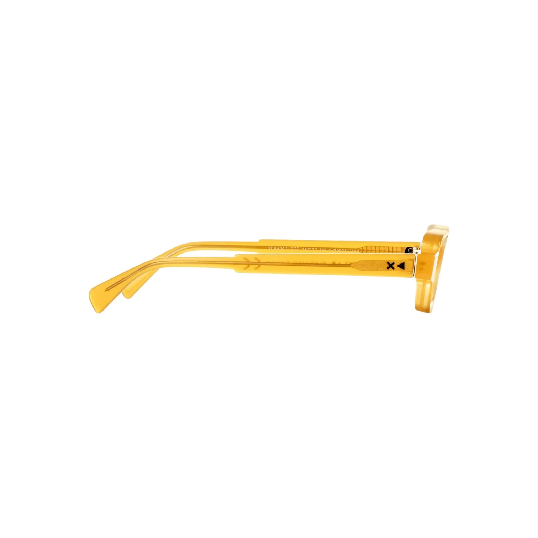 XLAB Unisex Samar Montature da vista Acetato Giallo Marrone Squadrata Fotocromatiche - immagine 3