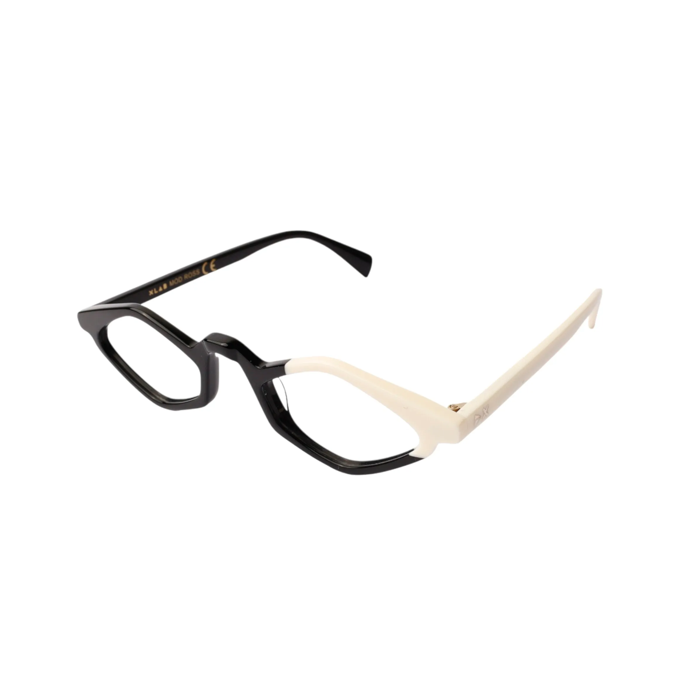 XLAB Unisex Ross Montature da vista Acetato Nero Geometrica Antiriflesso Antiriflesso - immagine 1