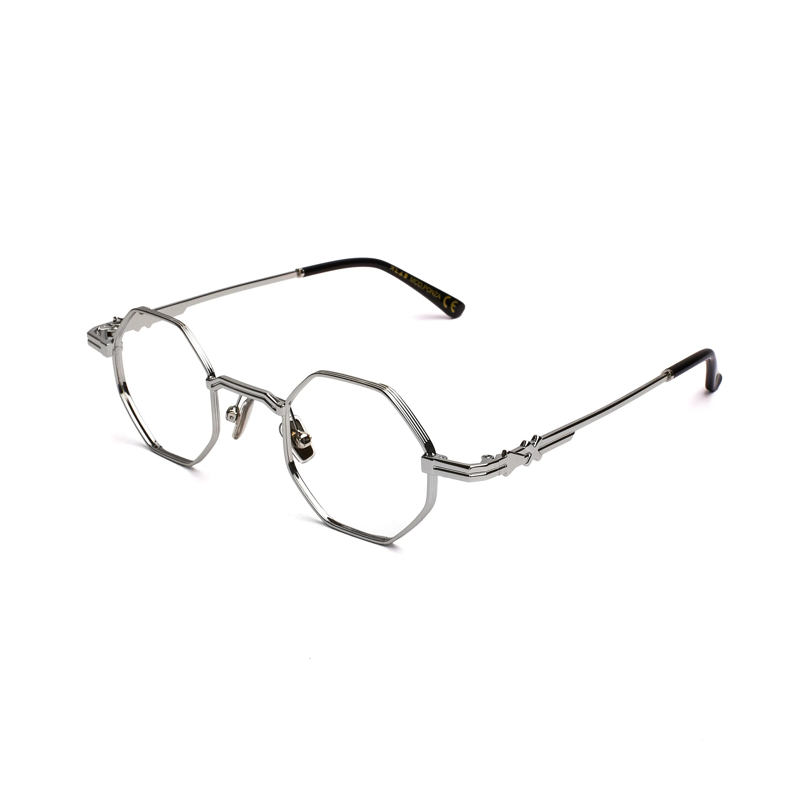 XLAB Unisex Ponza Montature da vista Metallo Oro Marrone Geometrica Fotocromatiche - immagine 1