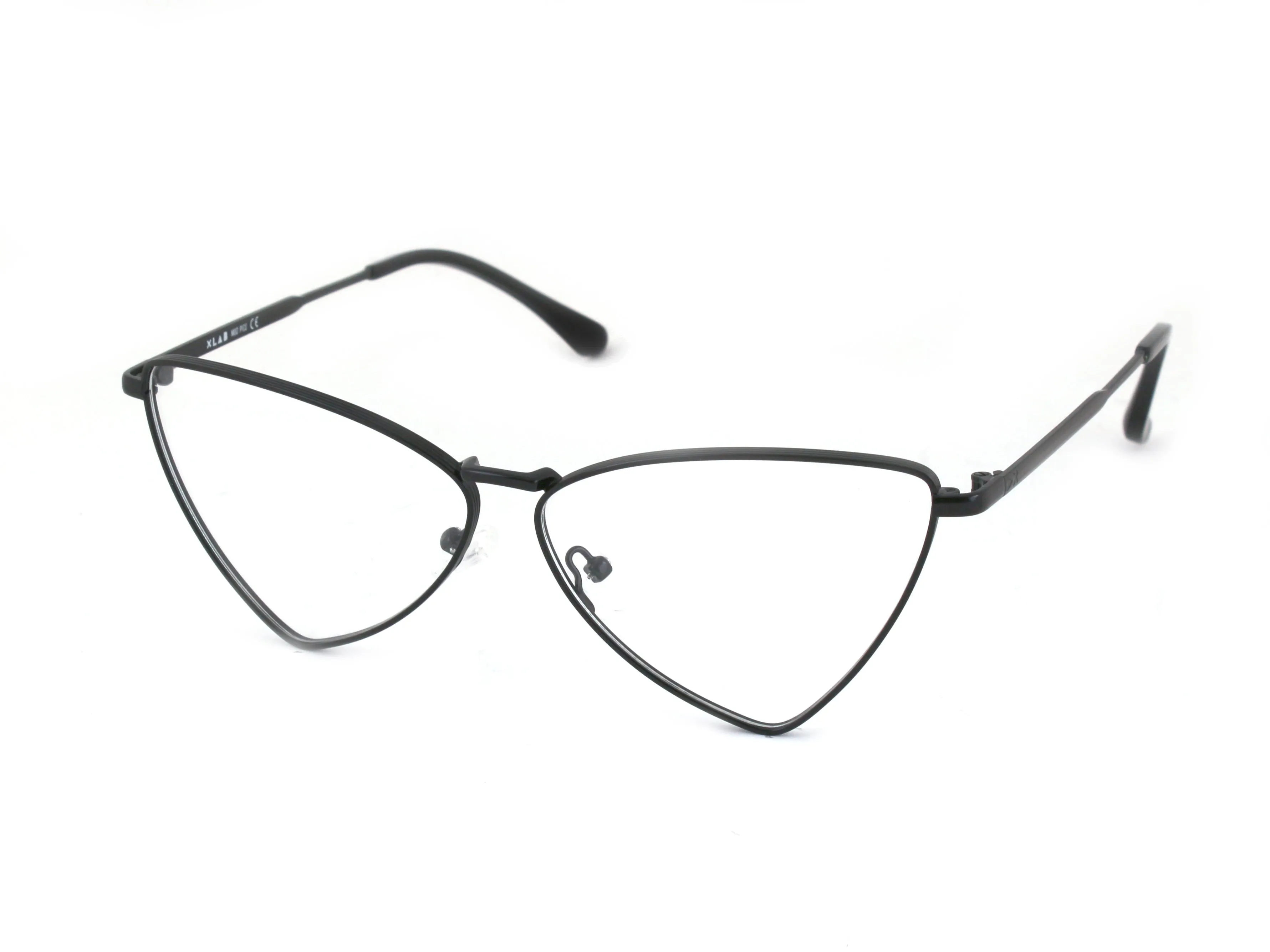 XLAB Donna Pico Montature da vista Metallo Nero Marrone Cat Eye Fotocromatiche - immagine 3