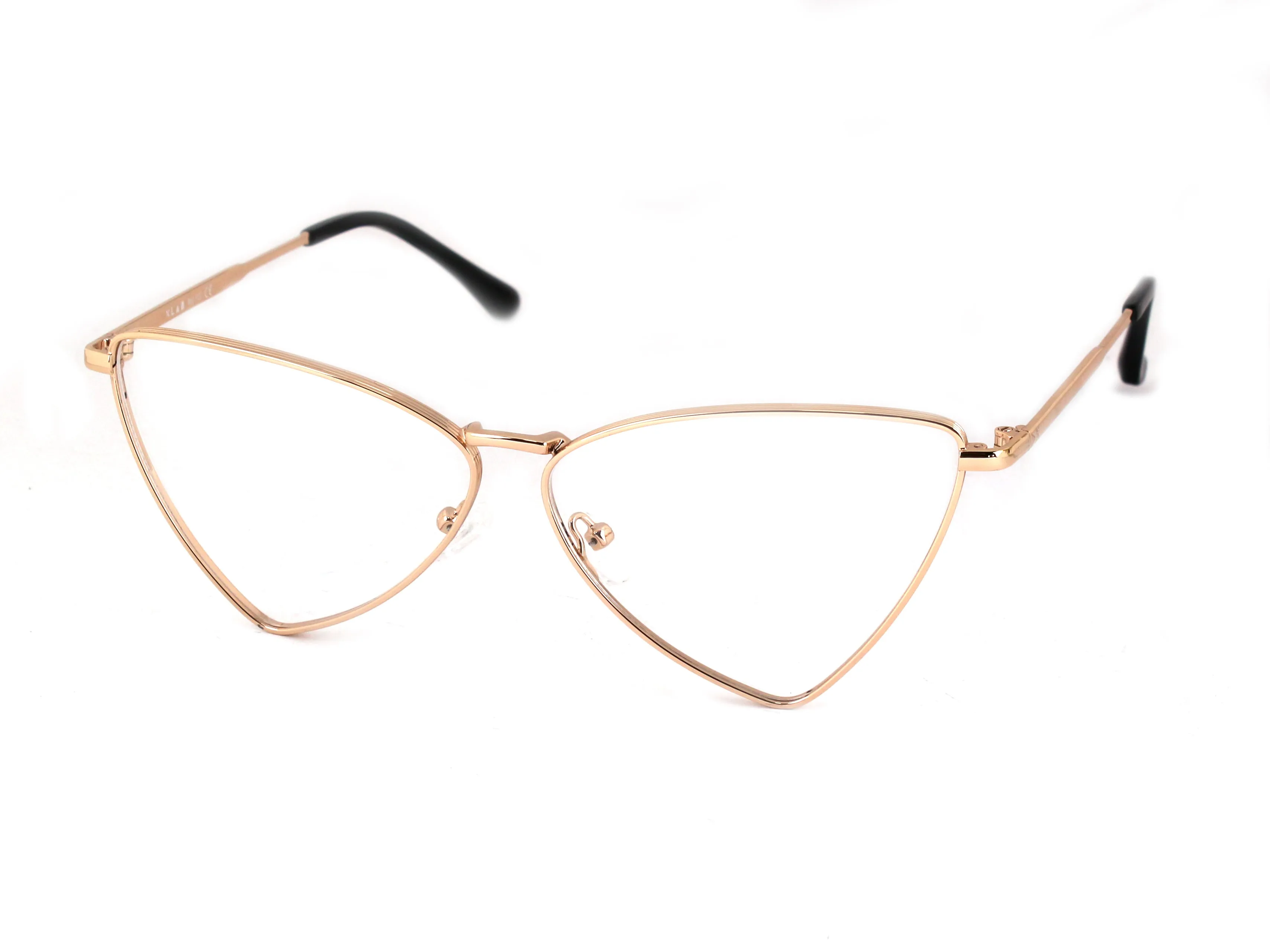 XLAB Donna Pico Montature da vista Metallo Nero Marrone Cat Eye Fotocromatiche - immagine 4