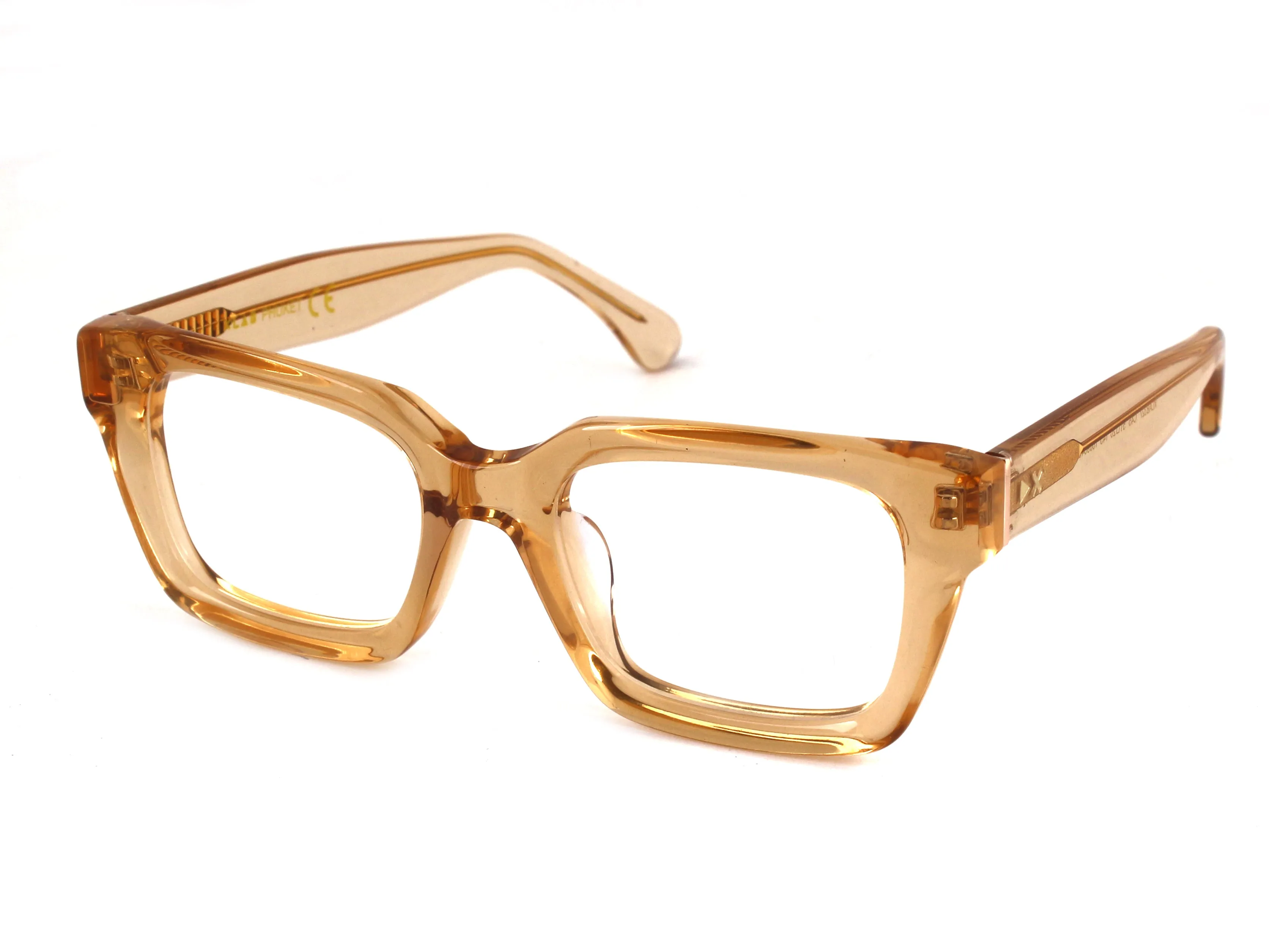 XLAB Unisex Phuket Montature da vista Acetato Trasparente Squadrata Anti-luce blu Anti luce blu - per PC - immagine 1