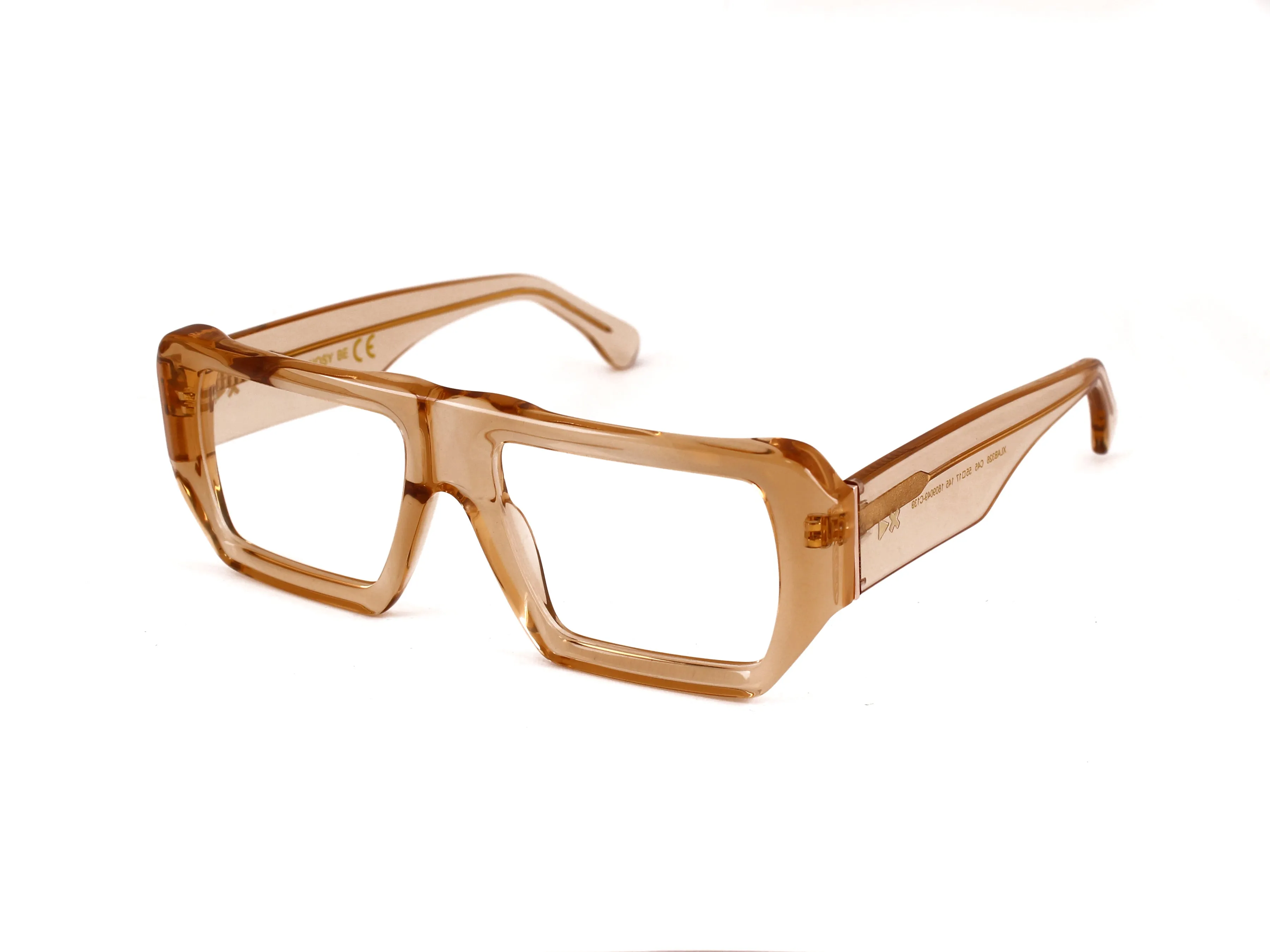 XLAB Unisex Nosy Be Montature da vista Acetato Nero Squadrata Antiriflesso Antiriflesso - immagine 1