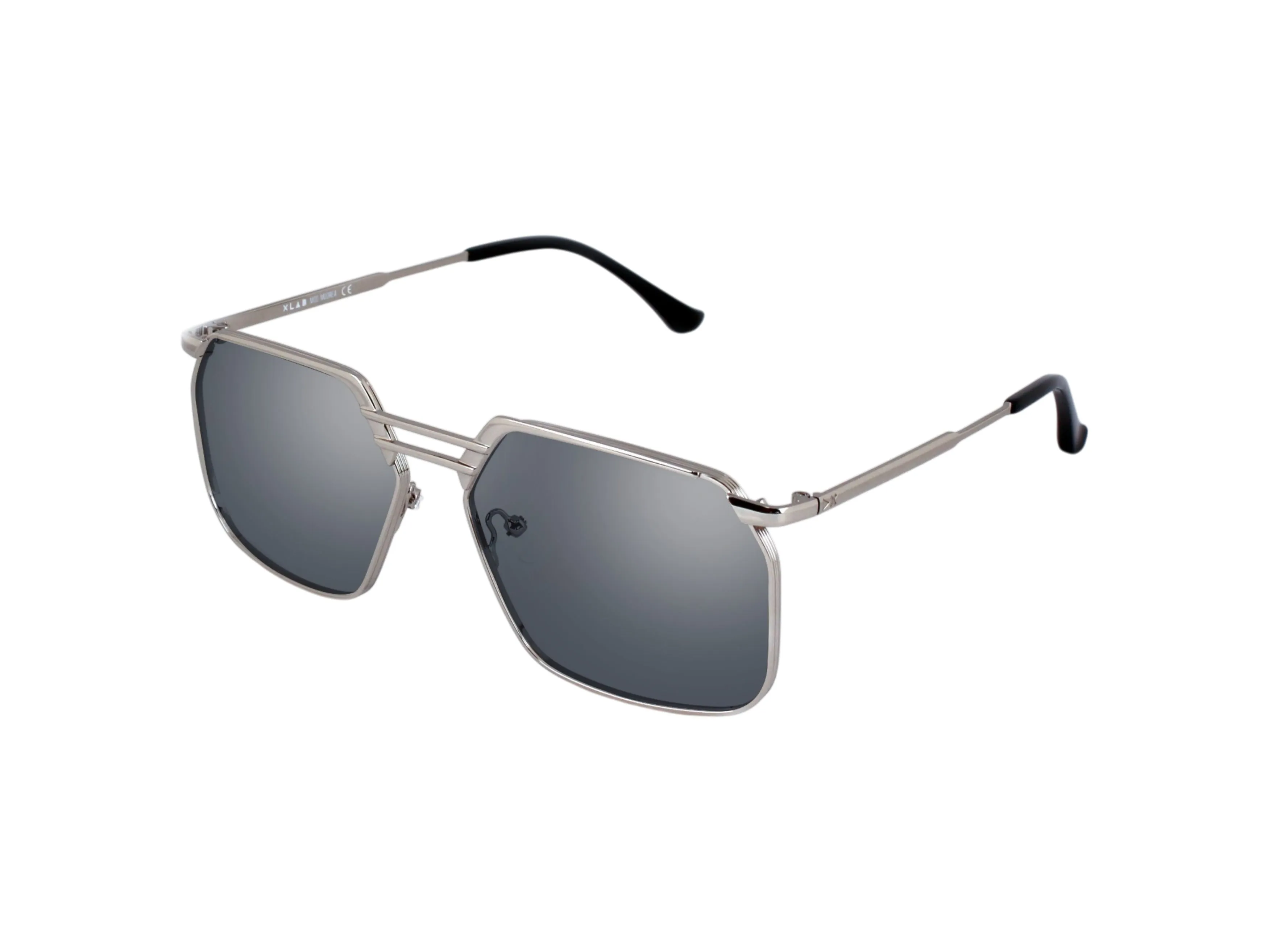 XLAB Moorea Montature da vista Metallo Argento Oversize Anti-luce blu Anti luce blu - per PC - immagine 4
