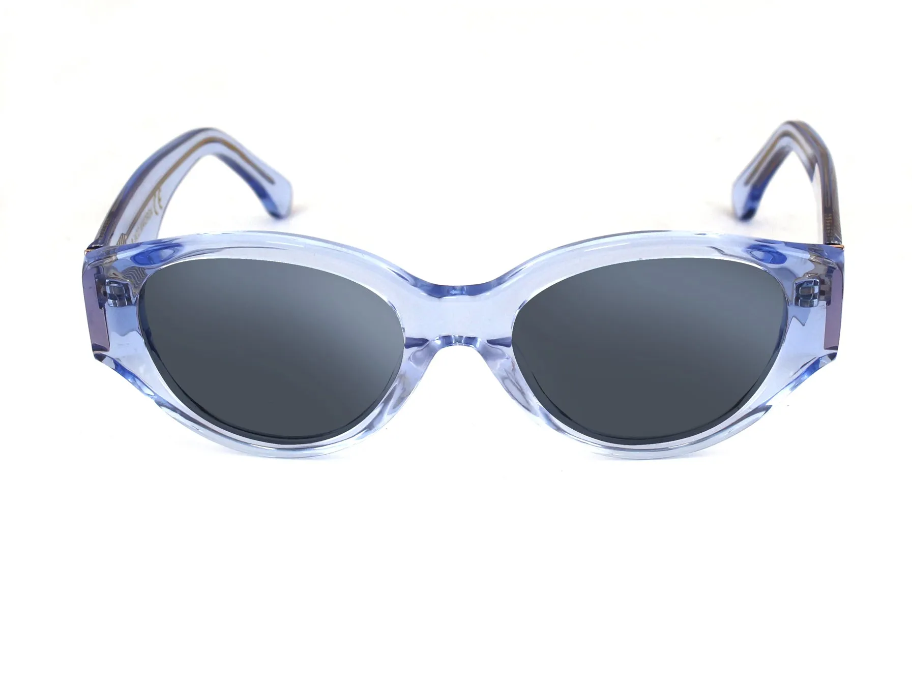 XLAB Unisex MAIORCA Montature da vista Acetato Bianco Rotonda Anti-luce blu Anti luce blu - per PC - immagine 4