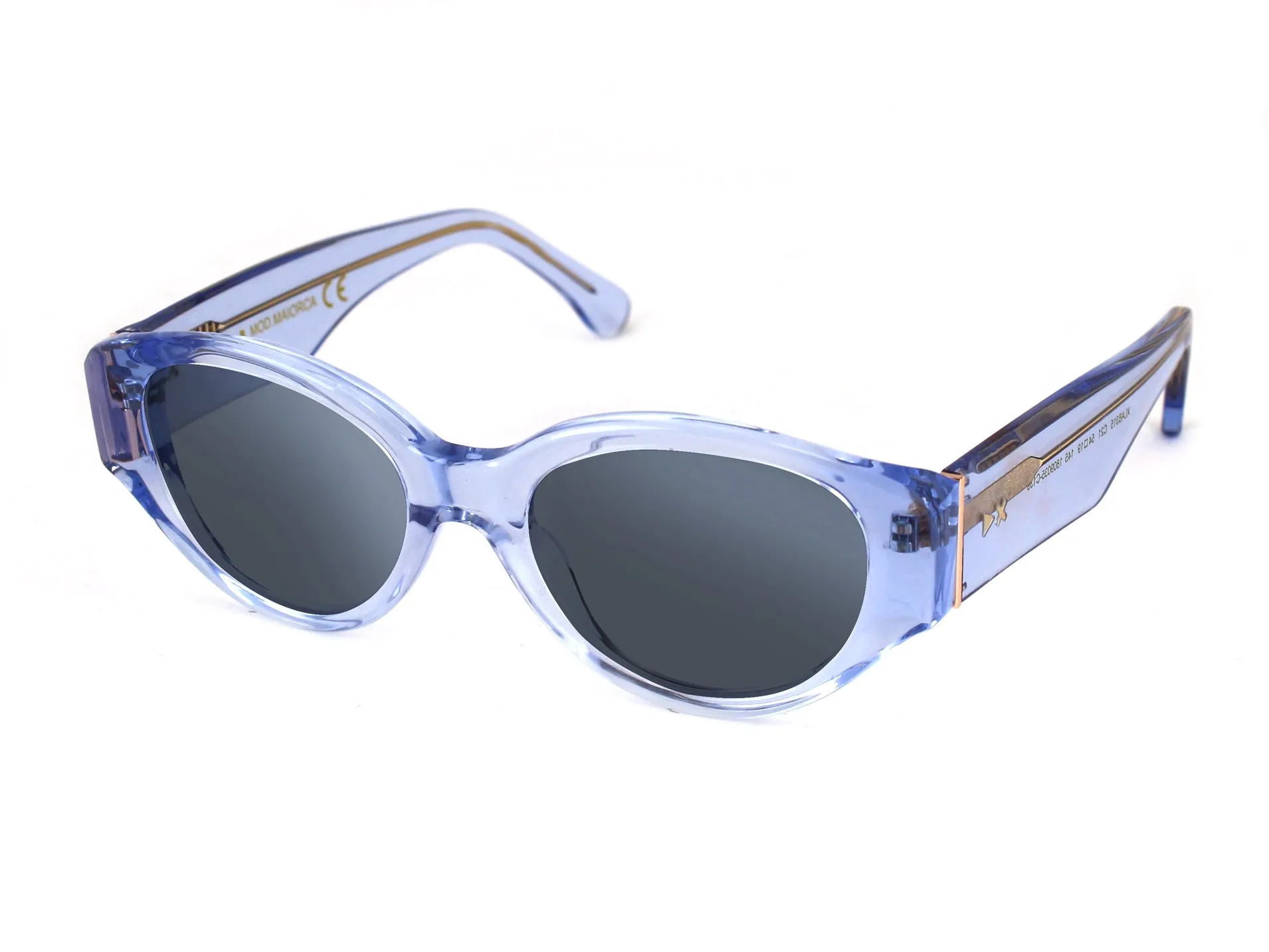 XLAB Unisex MAIORCA Montature da vista Acetato Nero Rotonda Anti-luce blu Anti luce blu - per PC - immagine 3