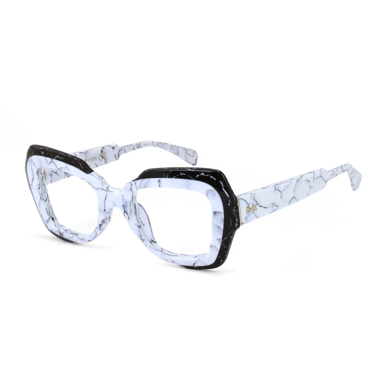 XLAB Donna Lofoten Montature da vista Acetato Nero Farfalla Anti-luce blu Anti luce blu - per PC - immagine 1