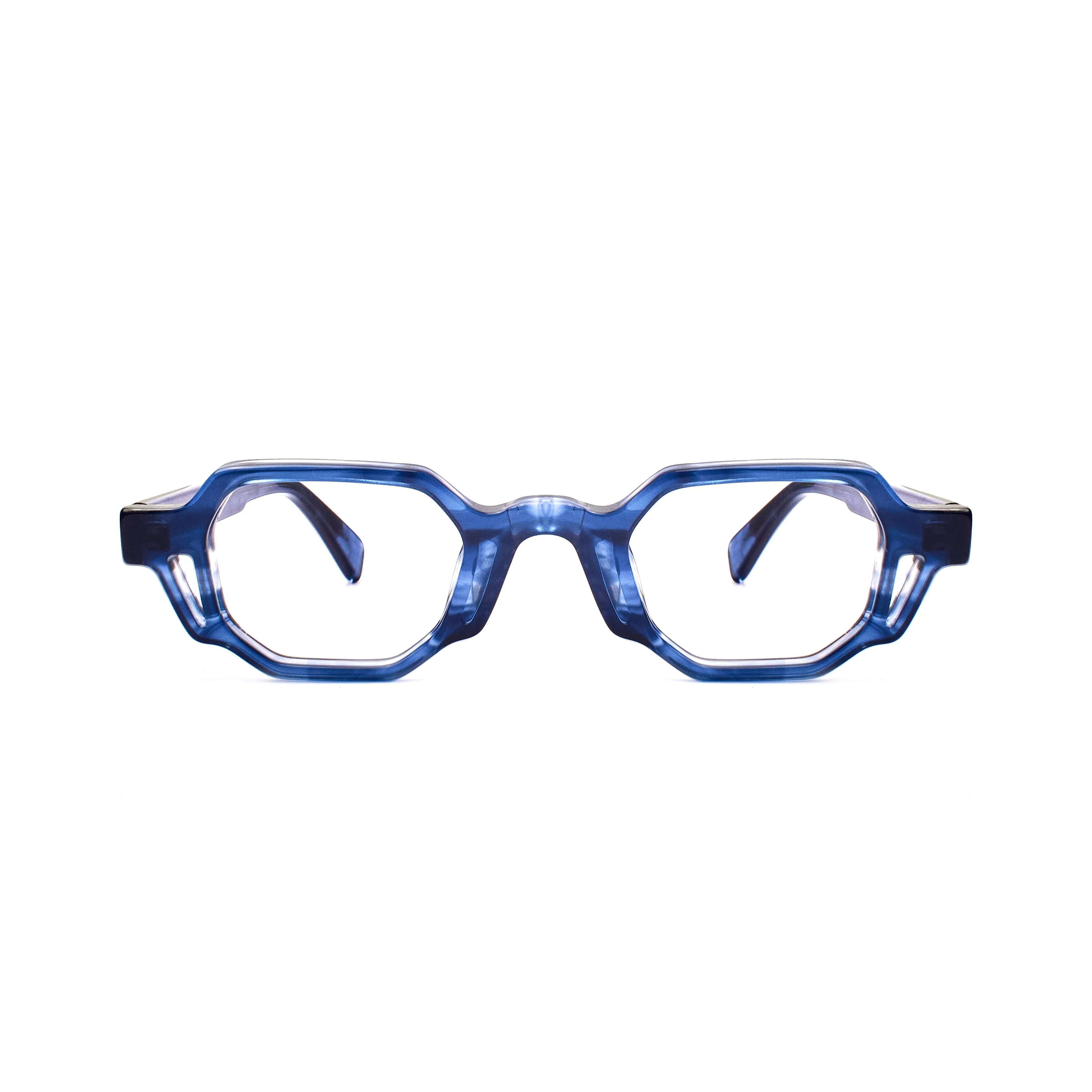 XLAB Unisex Kos fotocromatico Montature da vista Acetato Nero Squadrata Antiriflesso Antiriflesso - immagine 2