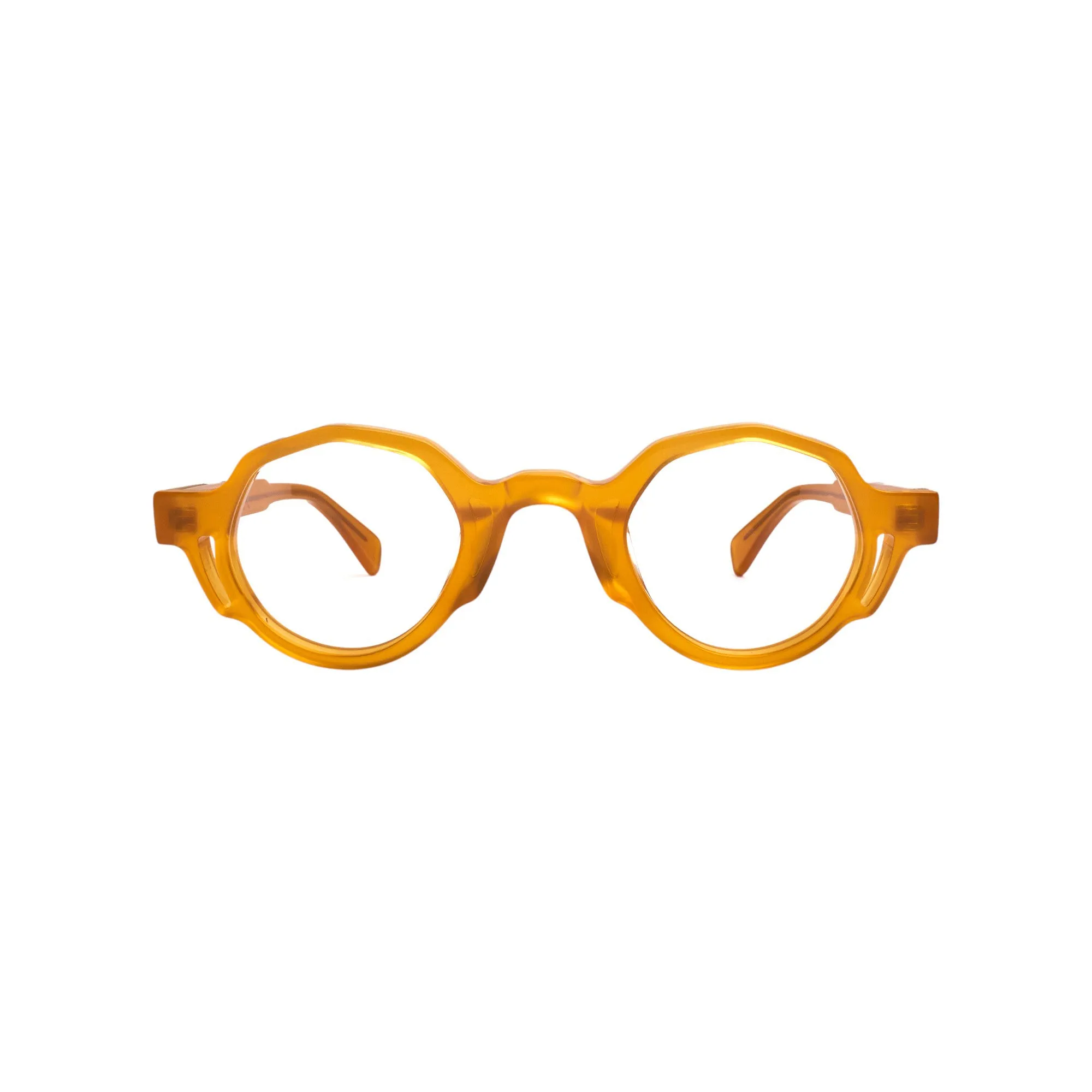 XLAB Unisex Itaca Montature da vista Acetato Giallo Grigio Geometrica Fotocromatiche - immagine 2