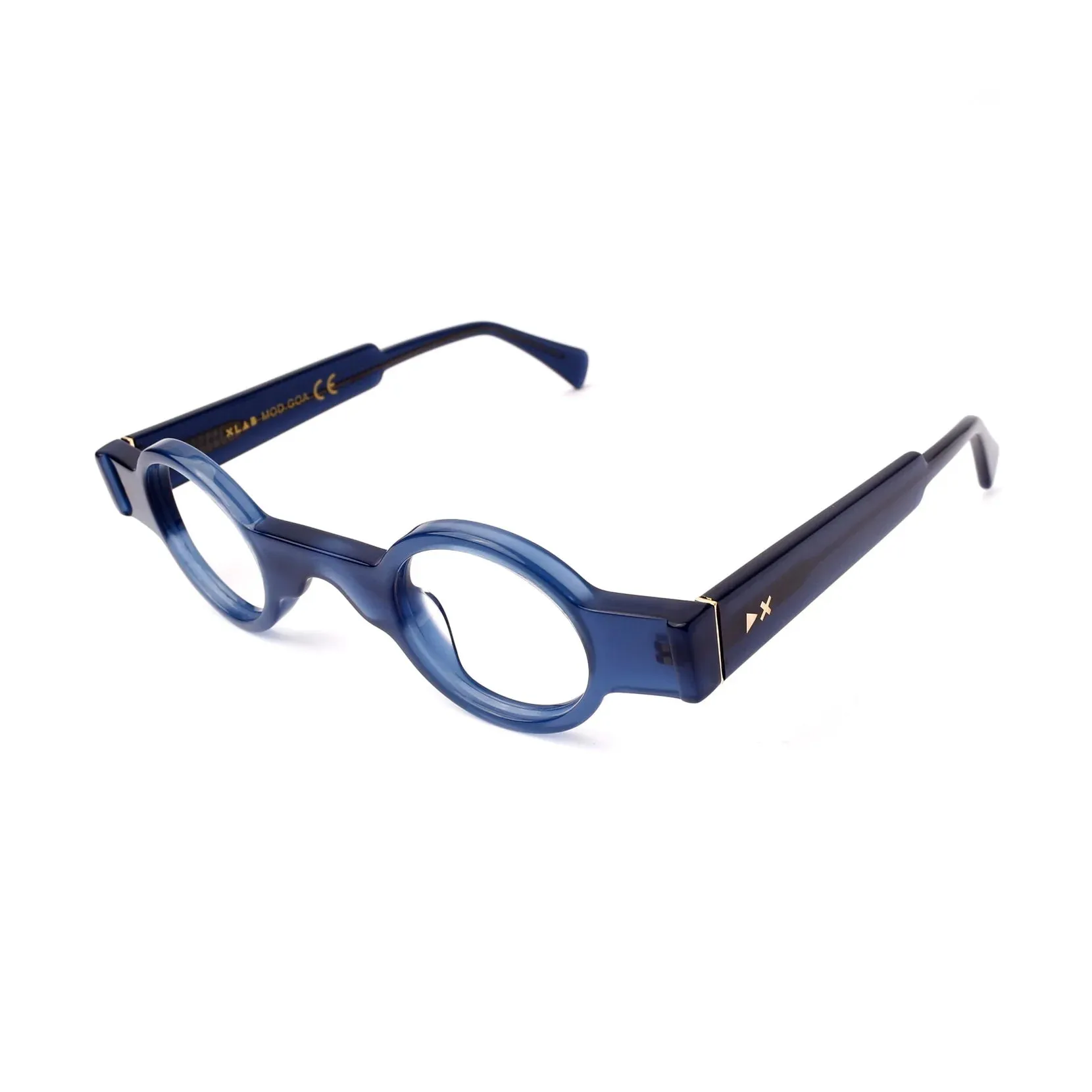 XLAB Goa Montature da vista Acetato Nero Marrone Rotonda Fotocromatiche - immagine 1