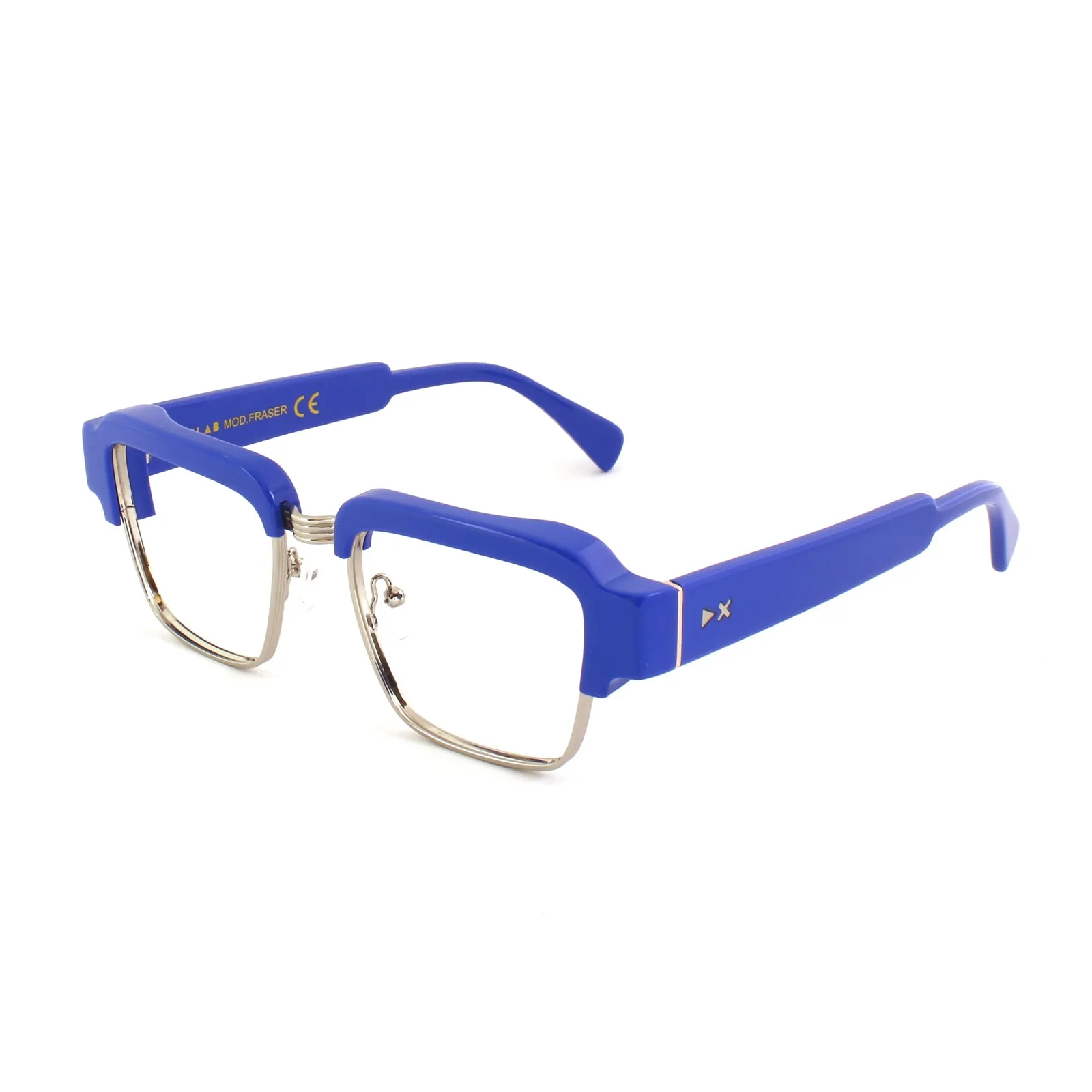 XLAB Unisex Fraser Montature da vista Acetato Rosso Squadrata Anti-luce blu Anti luce blu - per PC - immagine 1