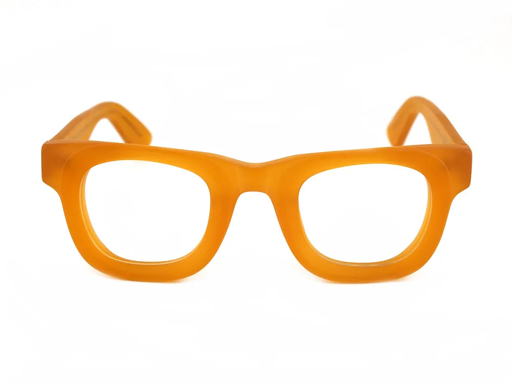 XLAB Unisex Flores Montature da vista Acetato Trasparente bianco opaco Squadrata Antiriflesso Antiriflesso - immagine 2