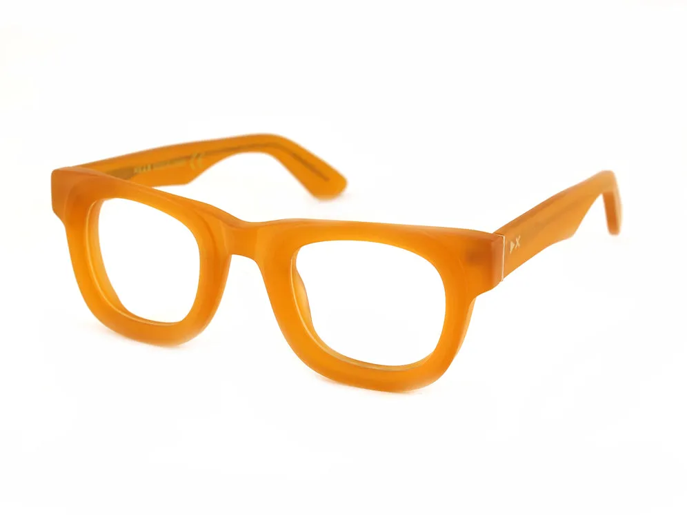 XLAB Unisex Flores Montature da vista Acetato Trasparente marrone opaco Squadrata Anti-luce blu Anti luce blu - per PC - immagine 1