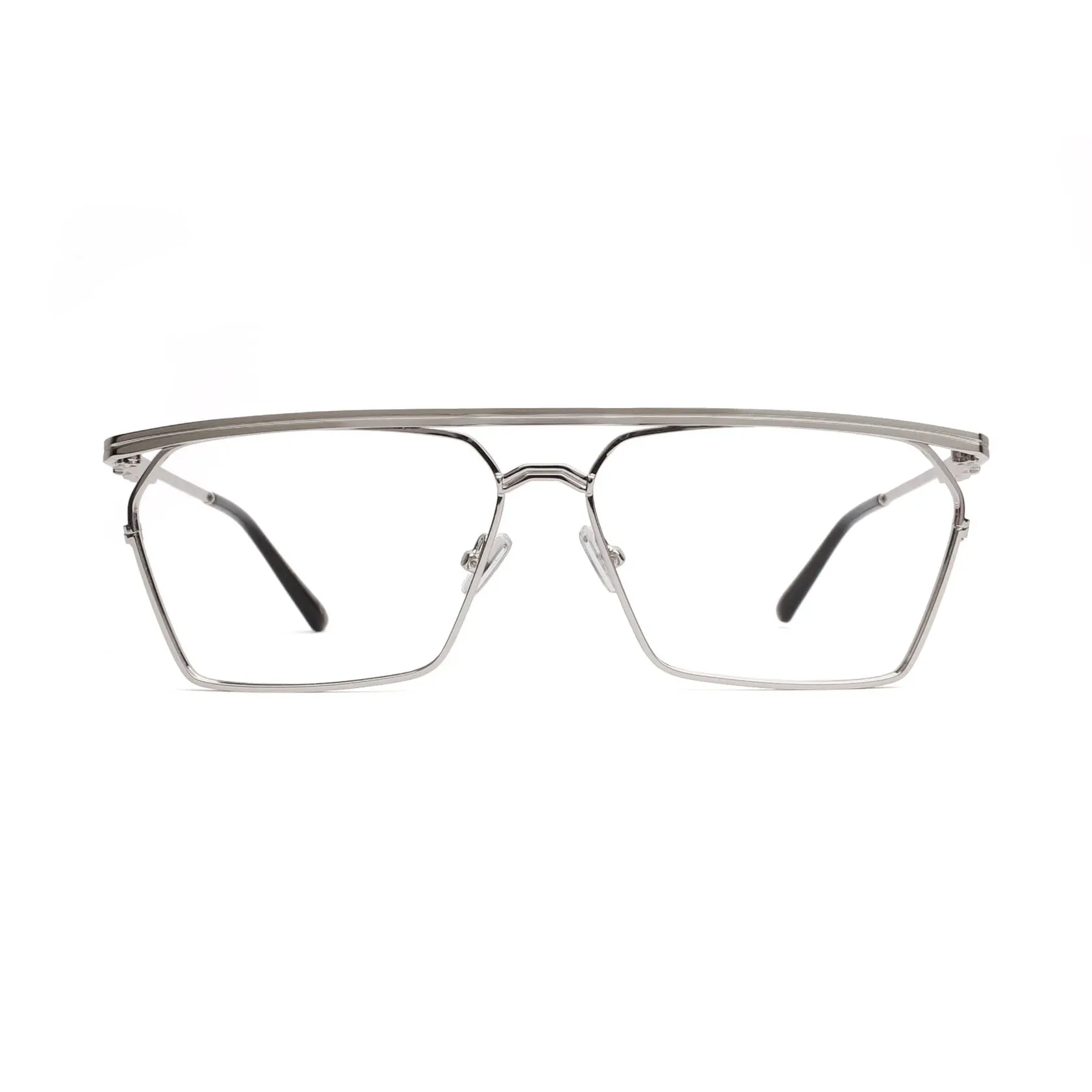 XLAB Cuba Montature da vista Metallo Nero-opaco Grigio Squadrata Fotocromatiche - immagine 2