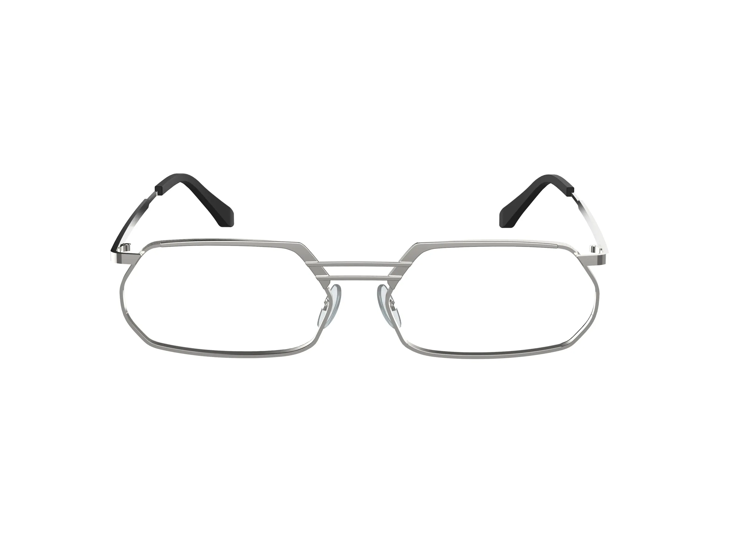 XLAB Unisex Borocay fotocromatico Montature da vista Metallo Argento Grigio Squadrata Fotocromatiche - immagine 2