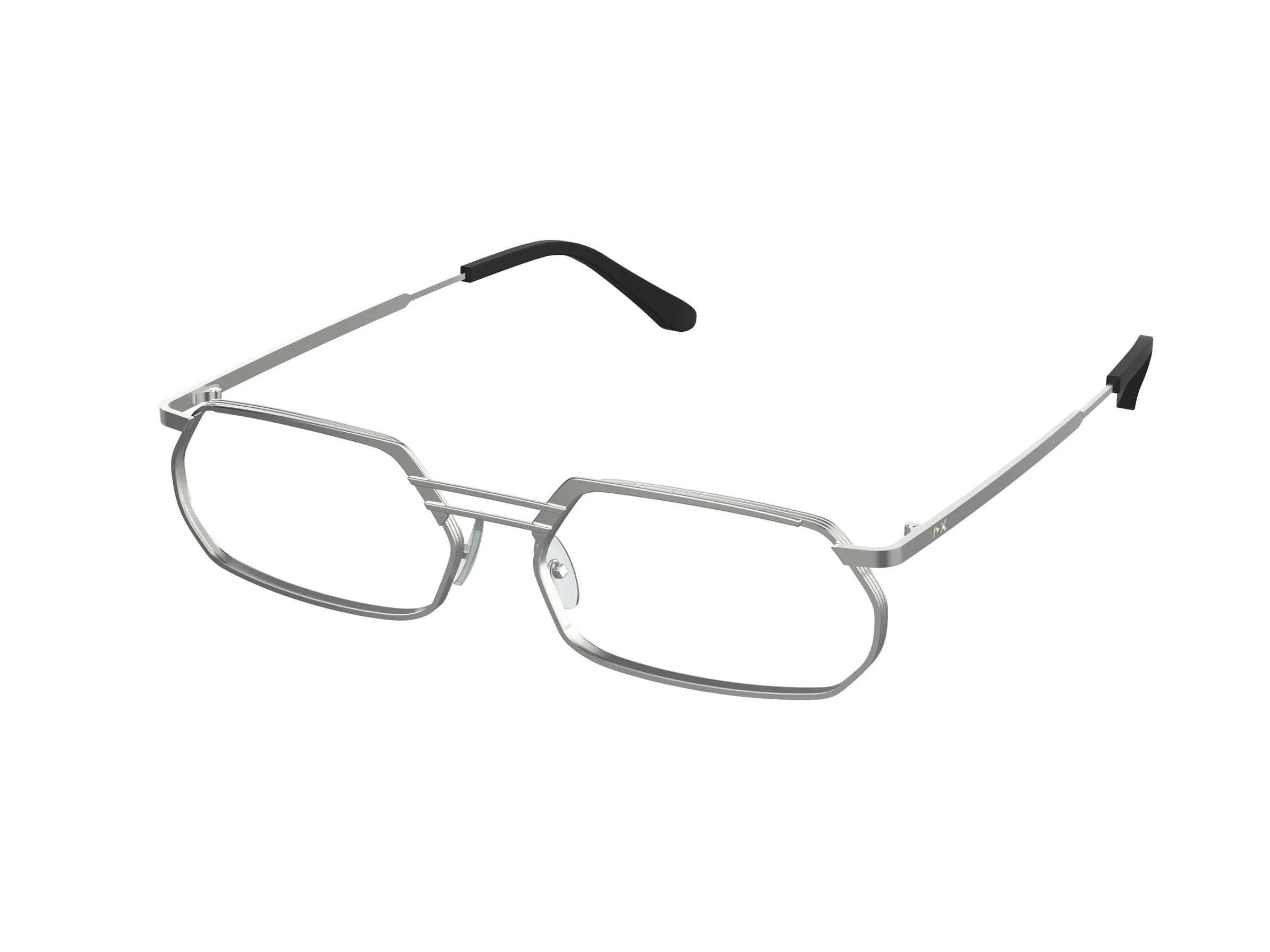 XLAB Unisex Borocay fotocromatico Montature da vista Metallo Nero Squadrata Anti-luce blu Anti luce blu - per PC - immagine 1