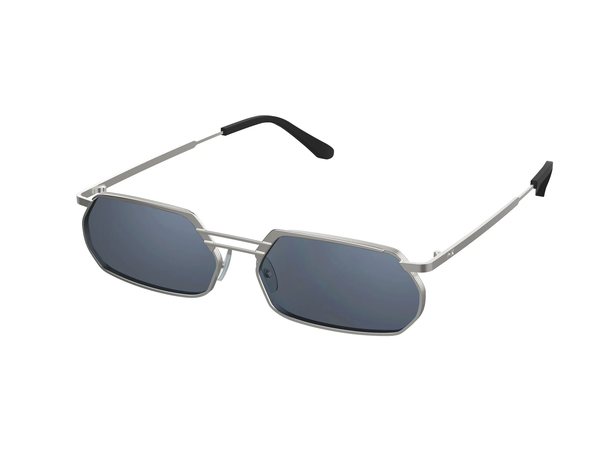 XLAB Unisex Borocay fotocromatico Montature da vista Metallo Nero Squadrata Anti-luce blu Anti luce blu - per PC - immagine 4