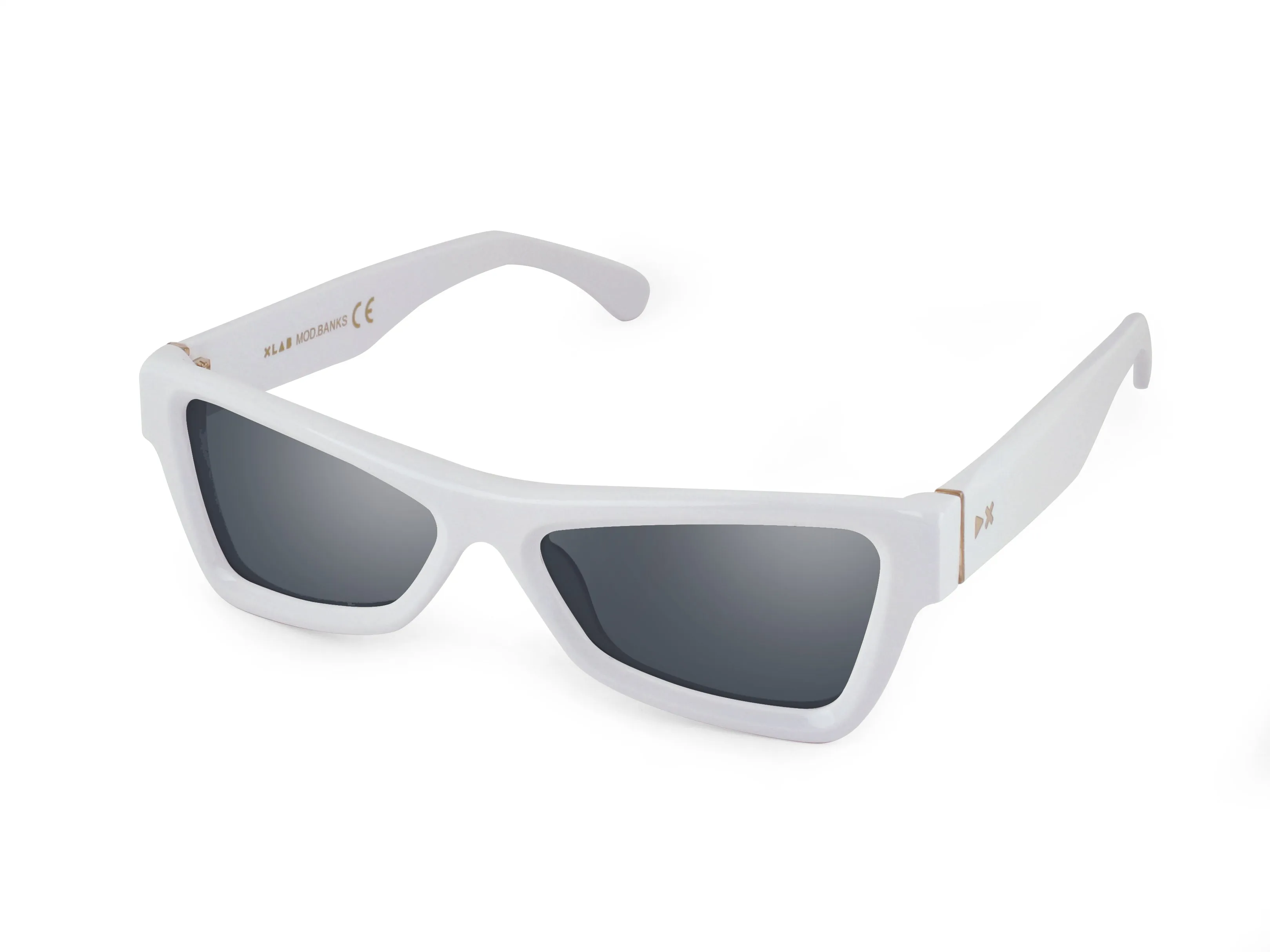 XLAB mod. Banks blue block Bianco Montature da vista Acetato Nero-opaco Marrone Geometrica Fotocromatiche Fotocromatico - immagine 4