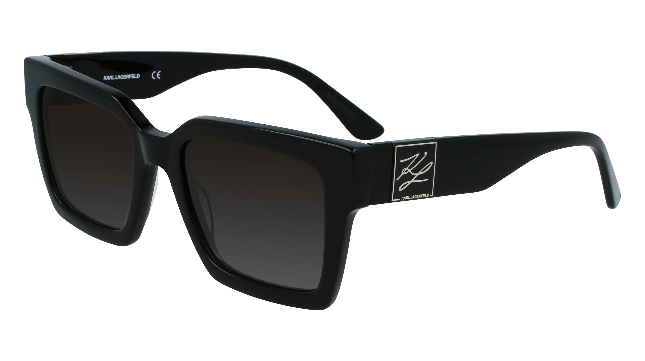 Karl Lagerfeld KL6057S N 001 Occhiali da sole Acetato Nero Squadrata Normale - immagine 1