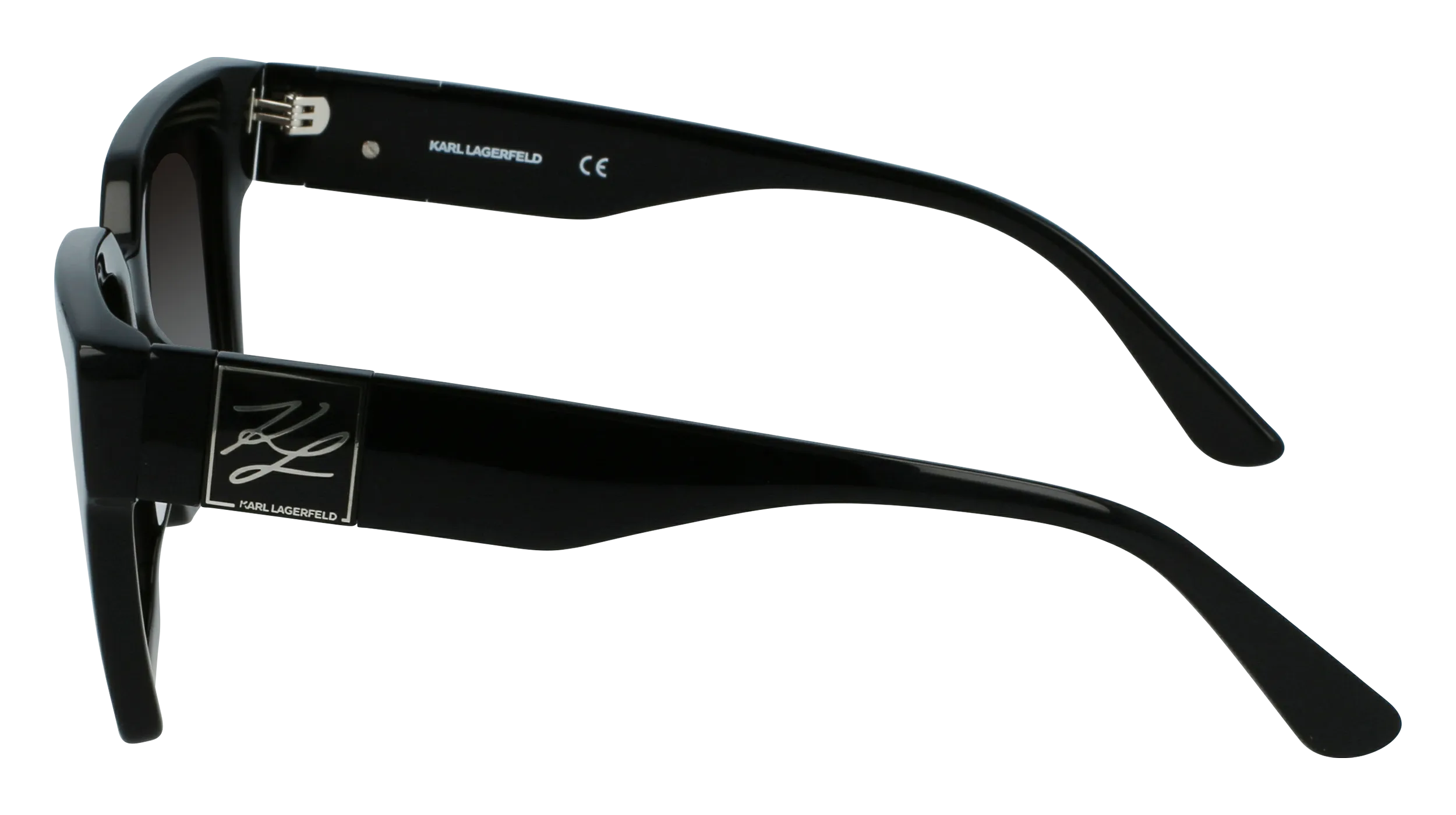 Karl Lagerfeld KL6057S N 001 Occhiali da sole Acetato Nero Squadrata Normale - immagine 3