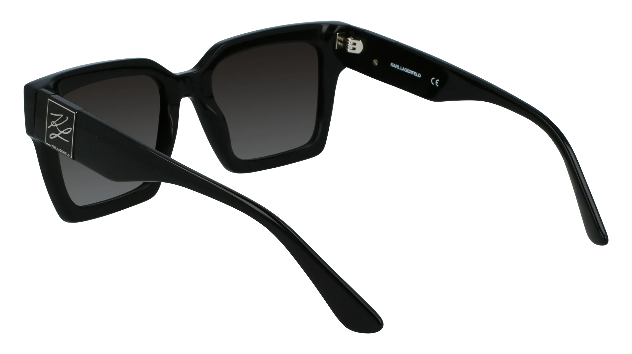 Karl Lagerfeld KL6057S N 001 Occhiali da sole Acetato Nero Squadrata Normale - immagine 4