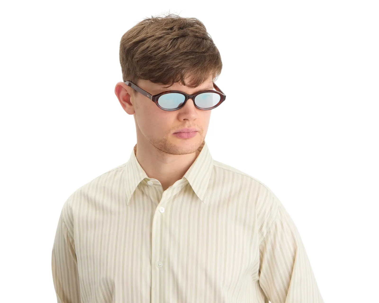 Retrosuperfuture 3WH PAROLA HAVANA DIVERSA SILVER Occhiali da sole Acetato Havana Argento Rotonda Normale - immagine 4