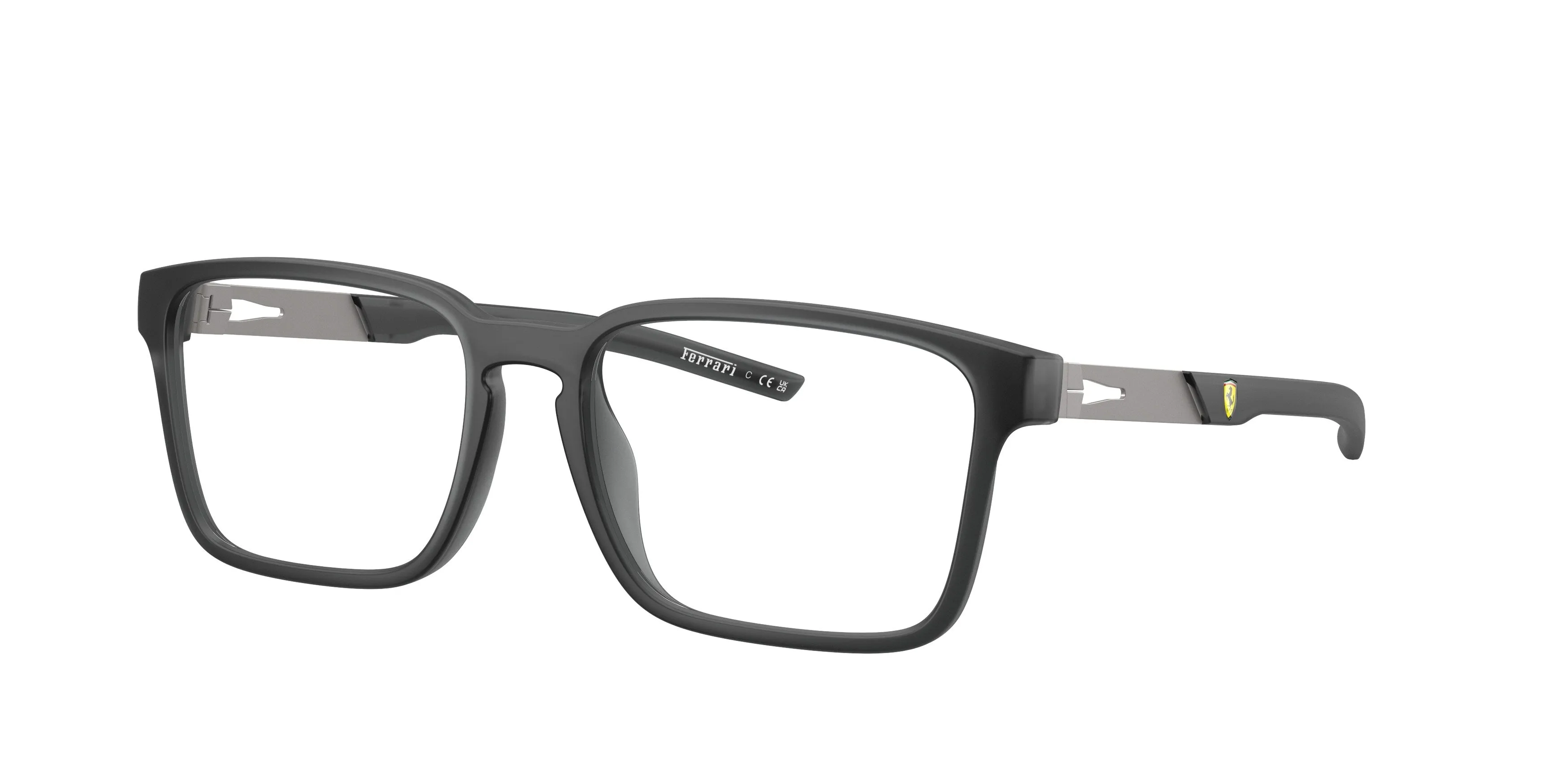 Ferrari Scuderia FZ8025U 531 Montature da vista Iniettato Nero Squadrata Normale - immagine 1