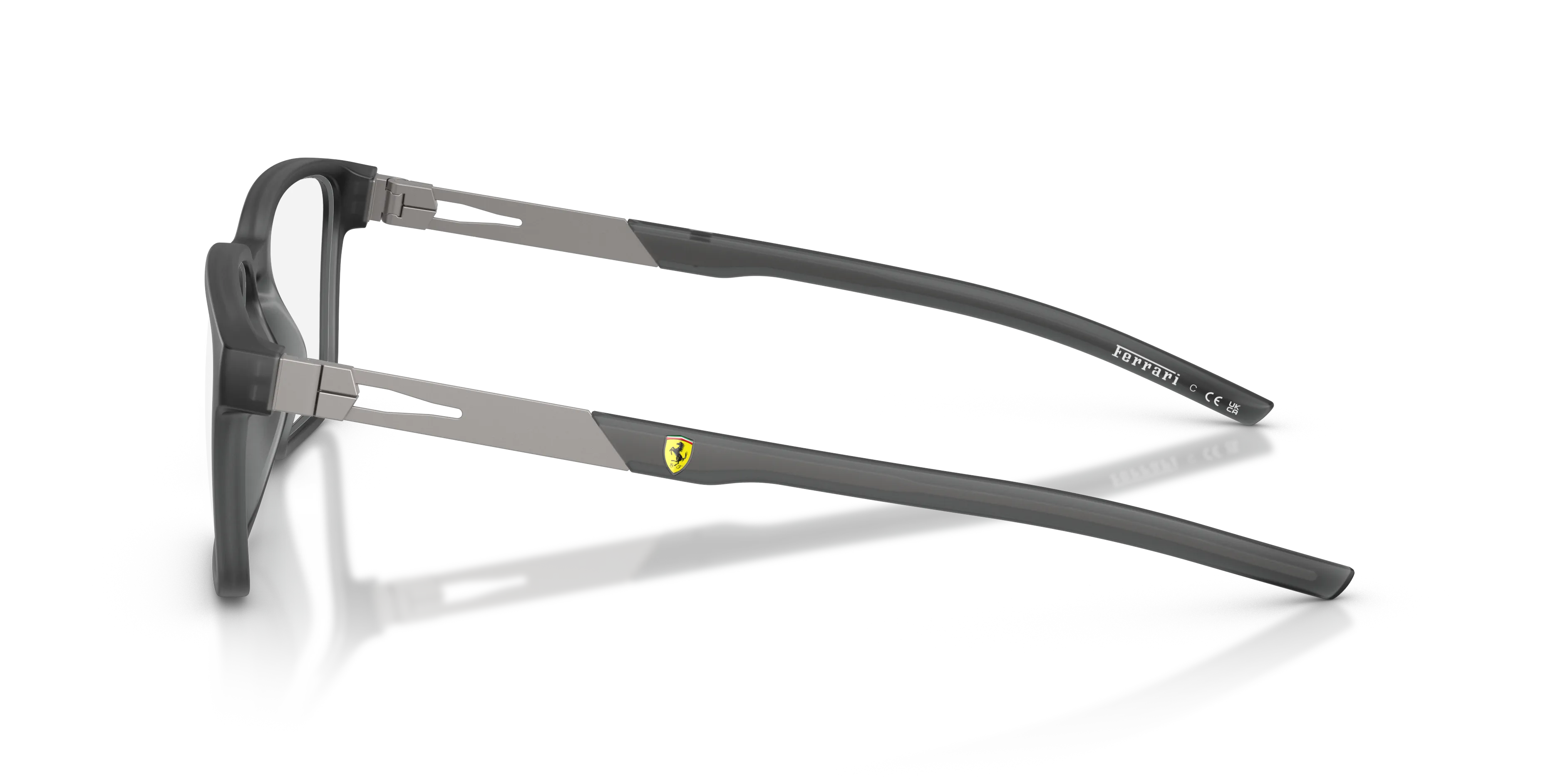 Ferrari Scuderia FZ8025U 531 Montature da vista Iniettato Nero Squadrata Normale - immagine 4