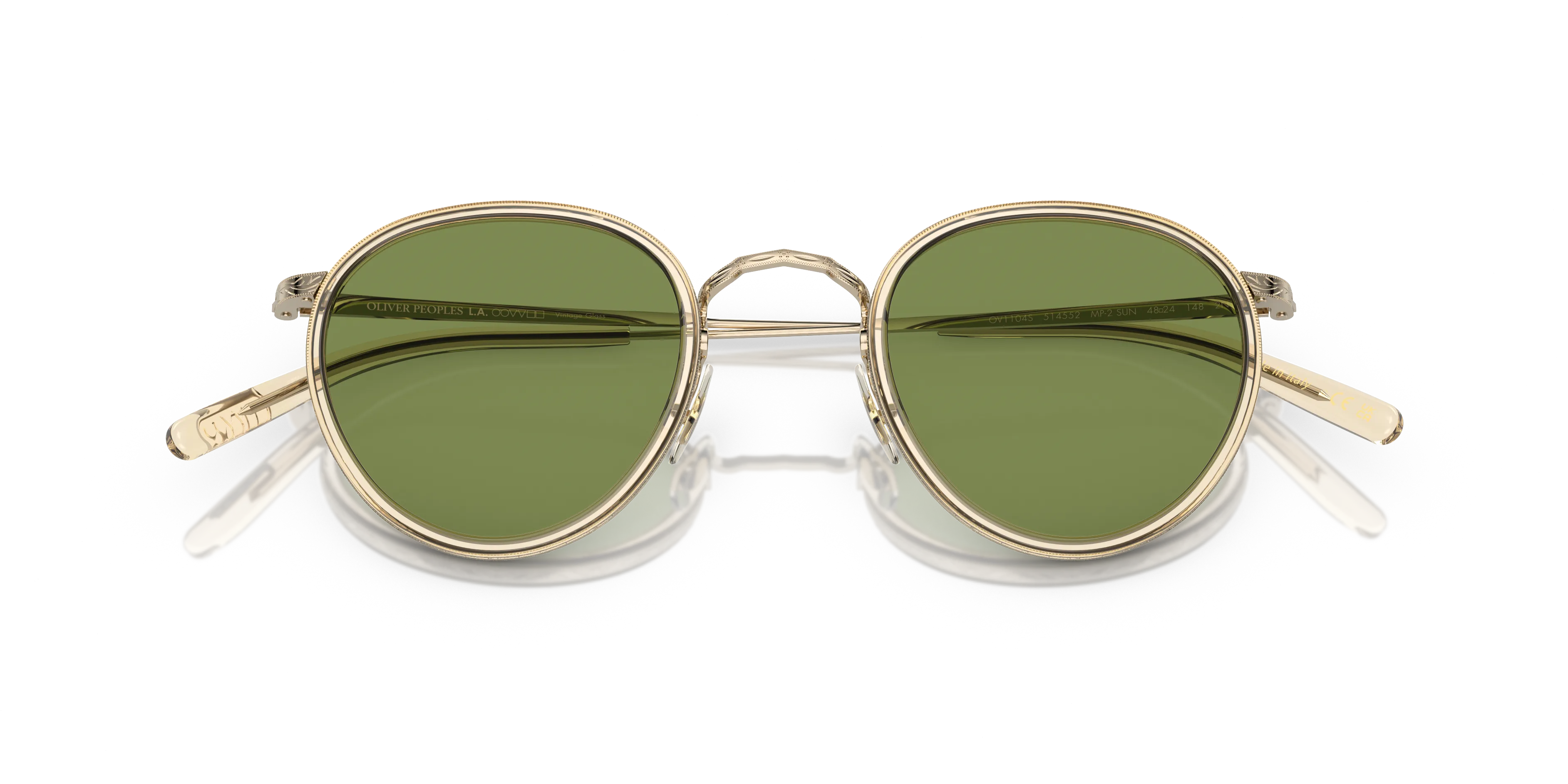 Oliver Peoples OV1104S MP-2 SUN 514552 Occhiali da sole Acetato Oro Trasparente Pantos Normale - immagine 2
