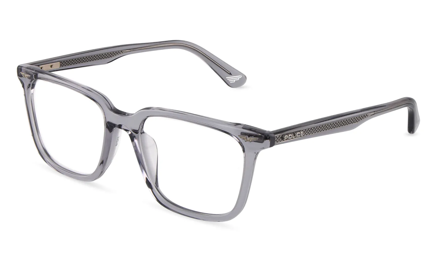 Police VPLU60 GATOR EVO 1 04G0 Montature da vista Acetato Grigio Squadrata - immagine 1