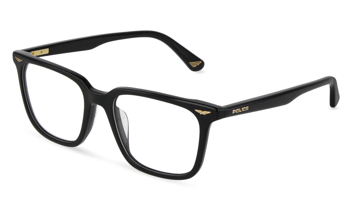 Police VPLU60 GATOR EVO 1 700 Montature da vista Acetato Nero Squadrata - immagine 1