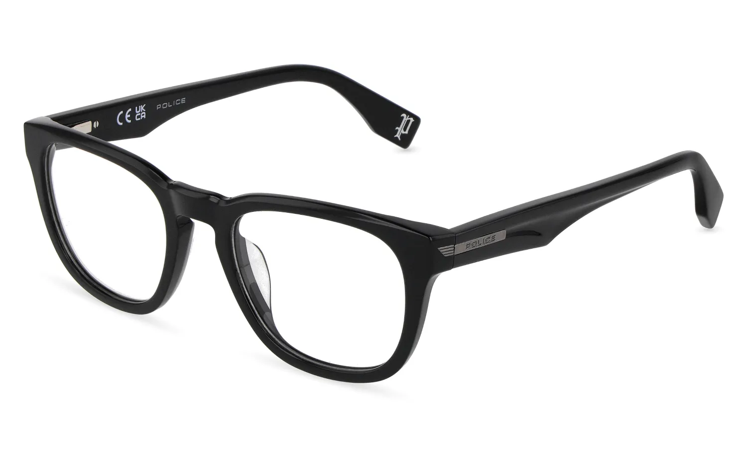 Police VPLU56 NERVE 3 700 Montature da vista Acetato Nero Squadrata - immagine 1