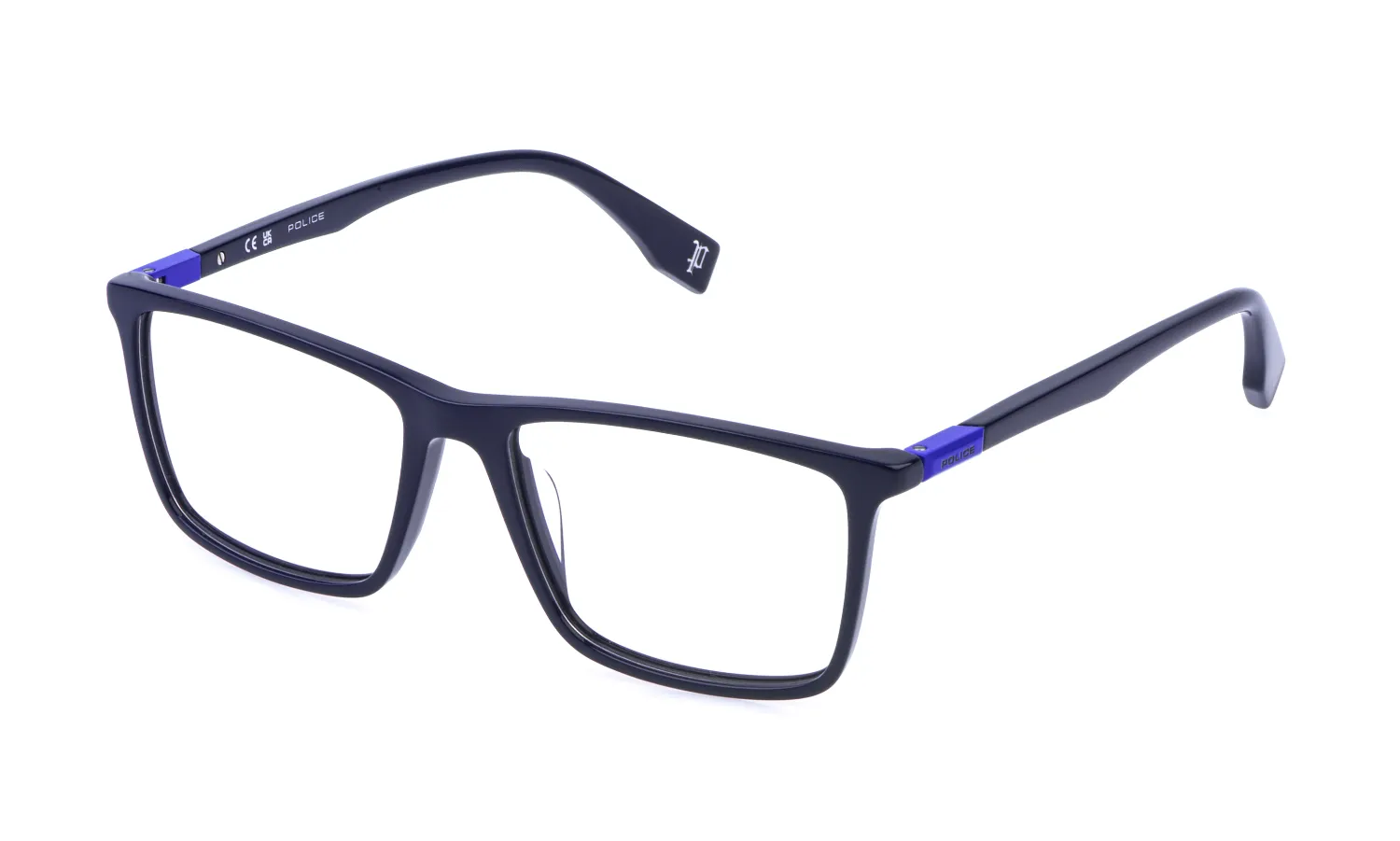 Police VPLR58 PLAYMAKER 1 09LJ Montature da vista Acetato Blu Squadrata - immagine 1