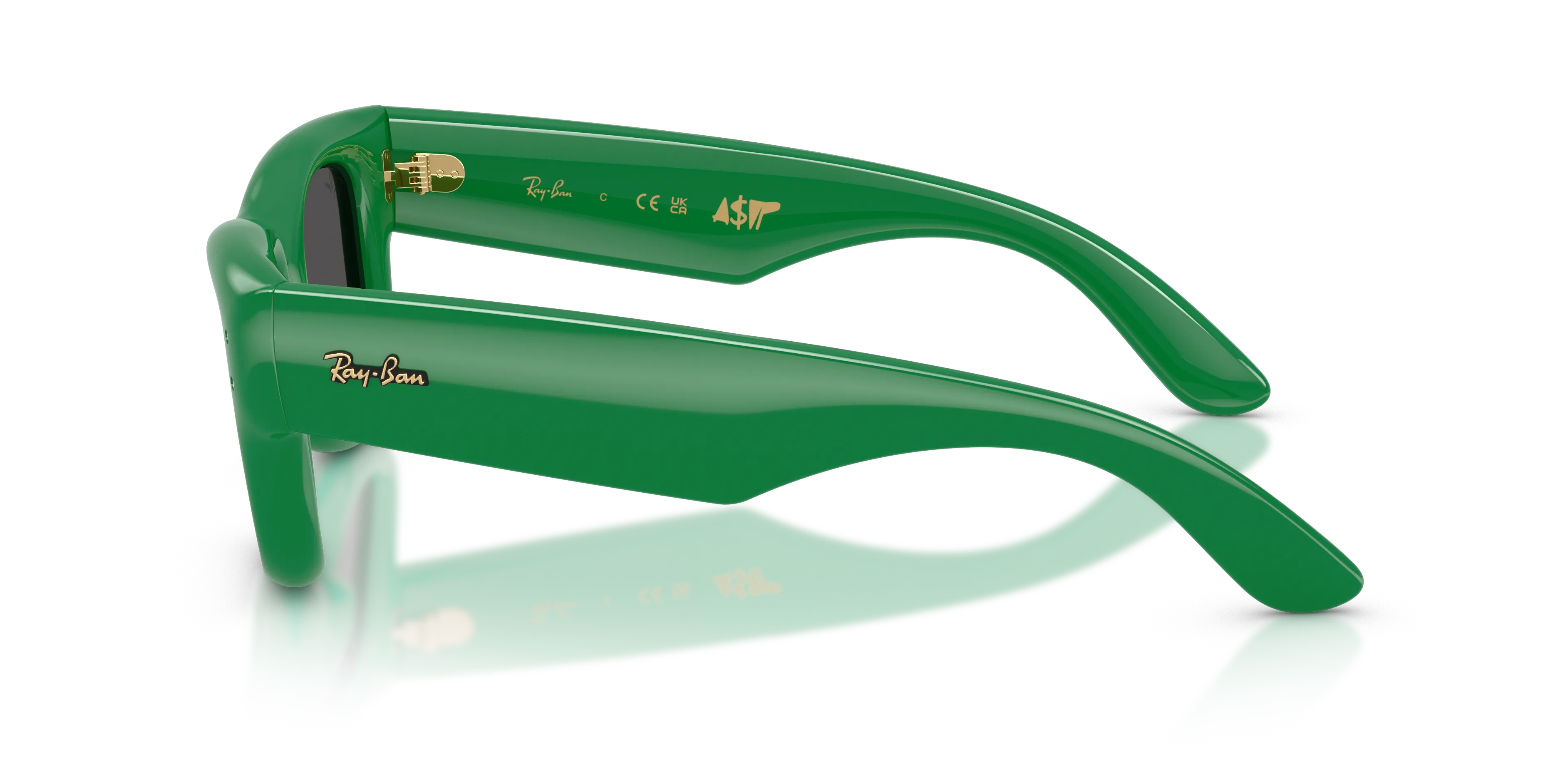 Ray - Ban RB4940 WAYFARER PUFFER 683487 Occhiali da sole Nylon Verde [""] Squadrata Normale - immagine 4
