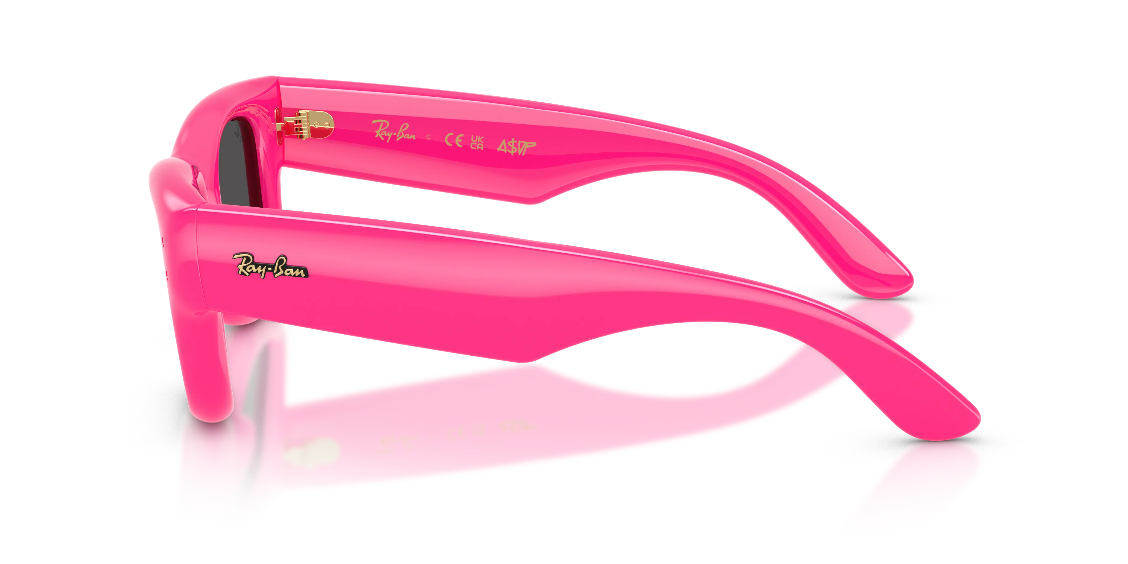 Ray - Ban RB4940 WAYFARER PUFFER 683287 Occhiali da sole Nylon Rosa [""] Squadrata Normale - immagine 4