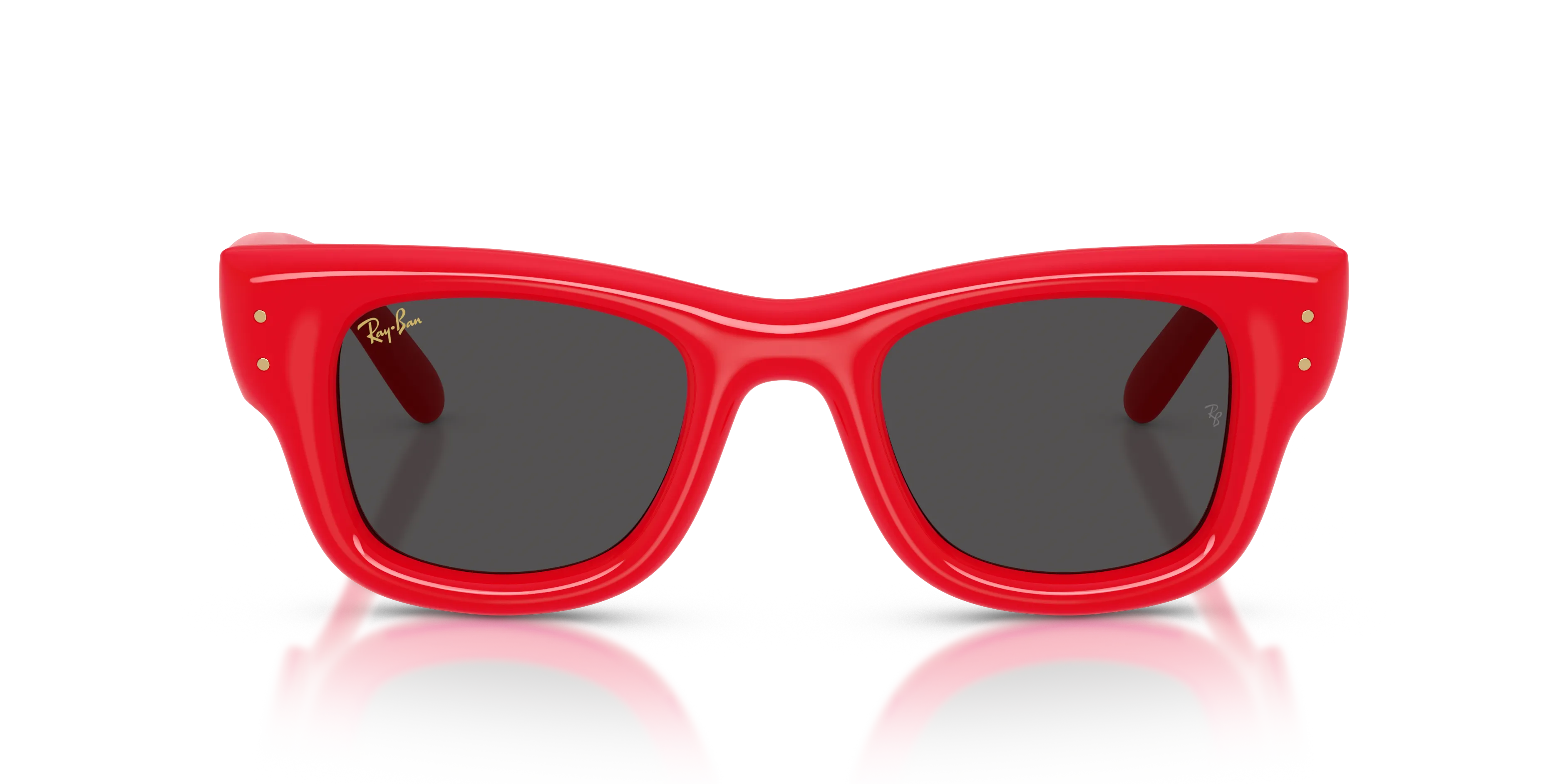 Ray - Ban RB4940 WAYFARER PUFFER 683187 Occhiali da sole Nylon Rosso [""] Squadrata Normale - immagine 3