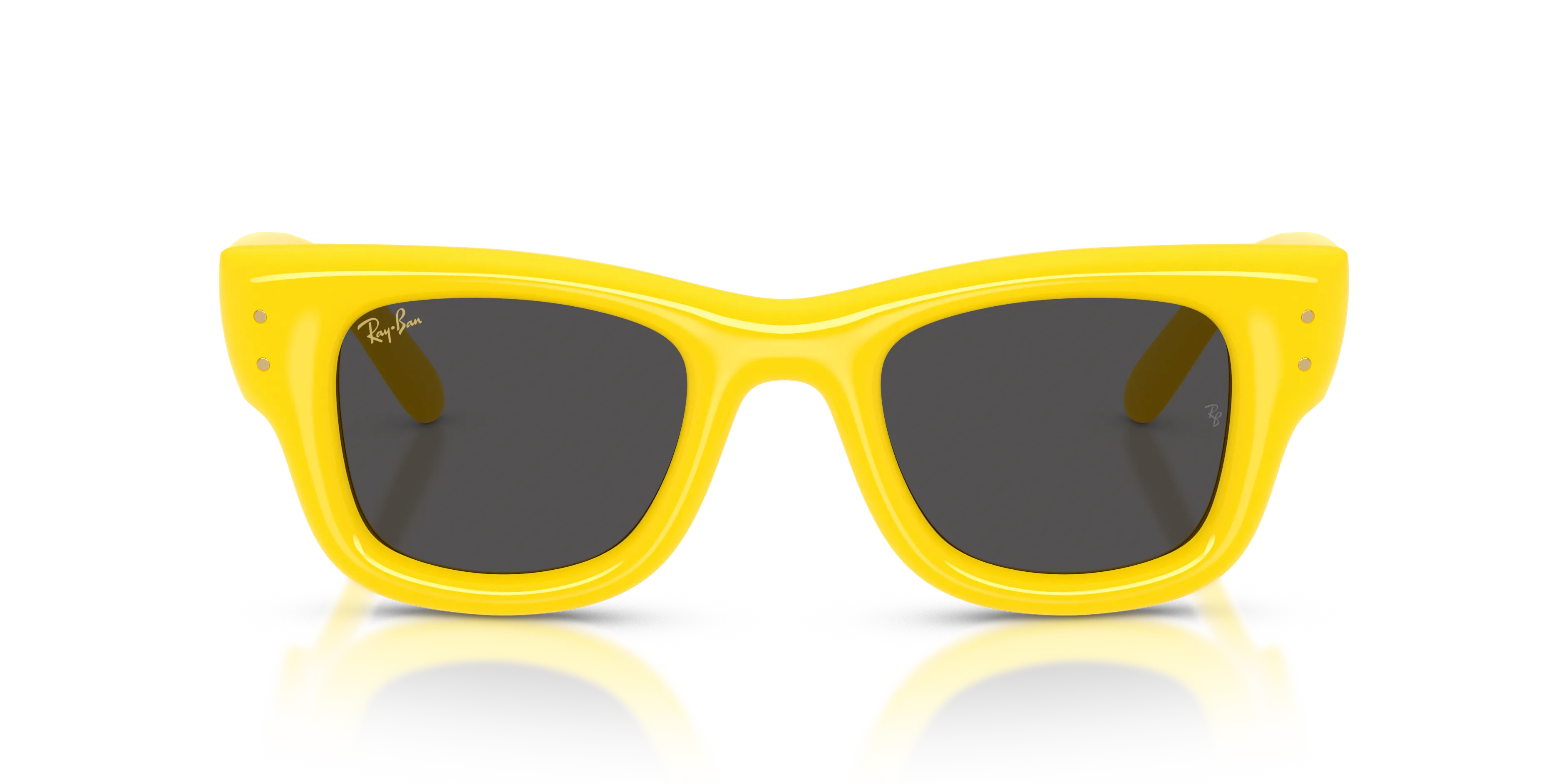 Ray - Ban RB4940 WAYFARER PUFFER 683087 Occhiali da sole Nylon Giallo [""] Squadrata Normale - immagine 3