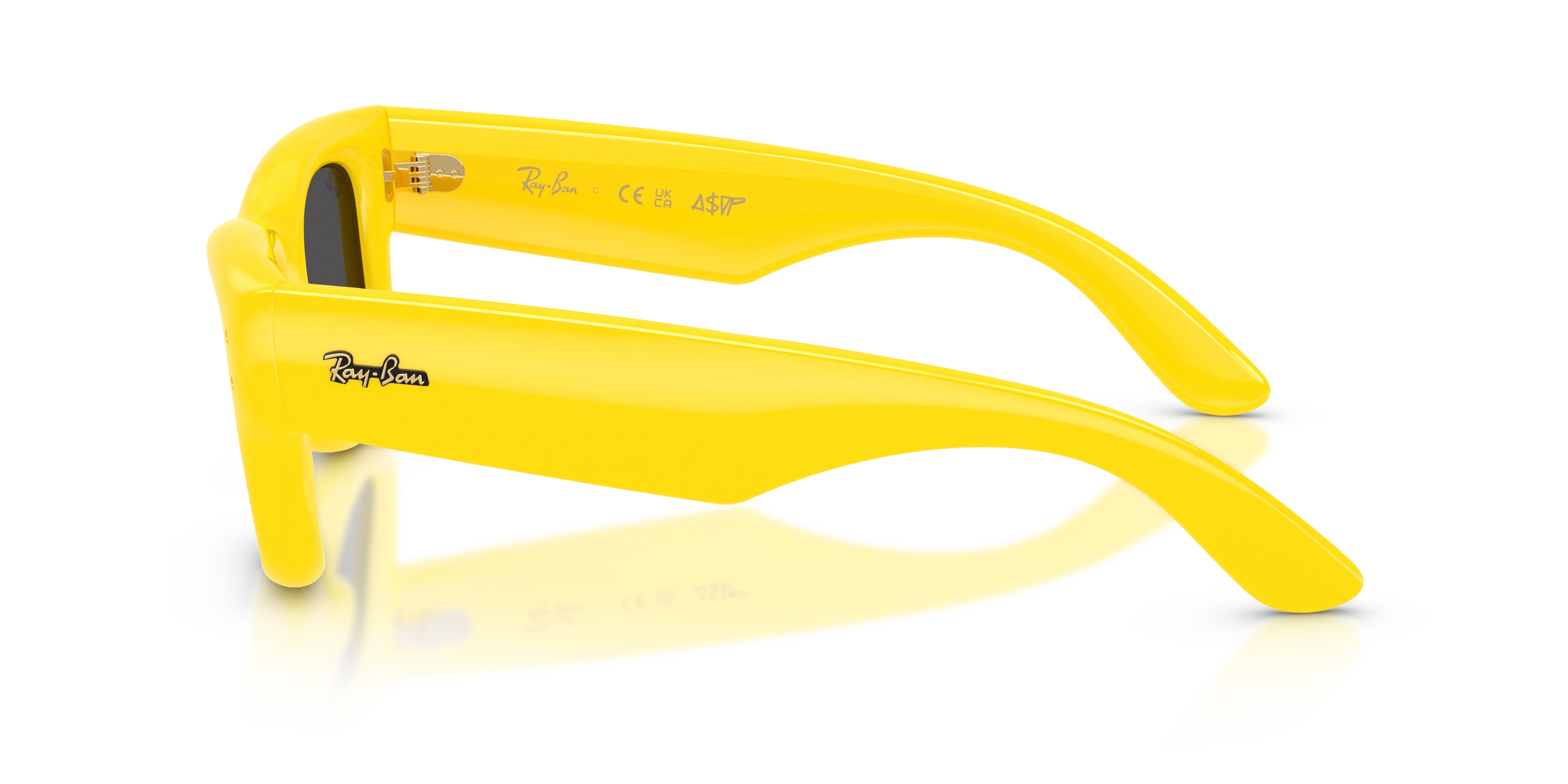 Ray - Ban RB4940 WAYFARER PUFFER 683087 Occhiali da sole Nylon Giallo [""] Squadrata Normale - immagine 4