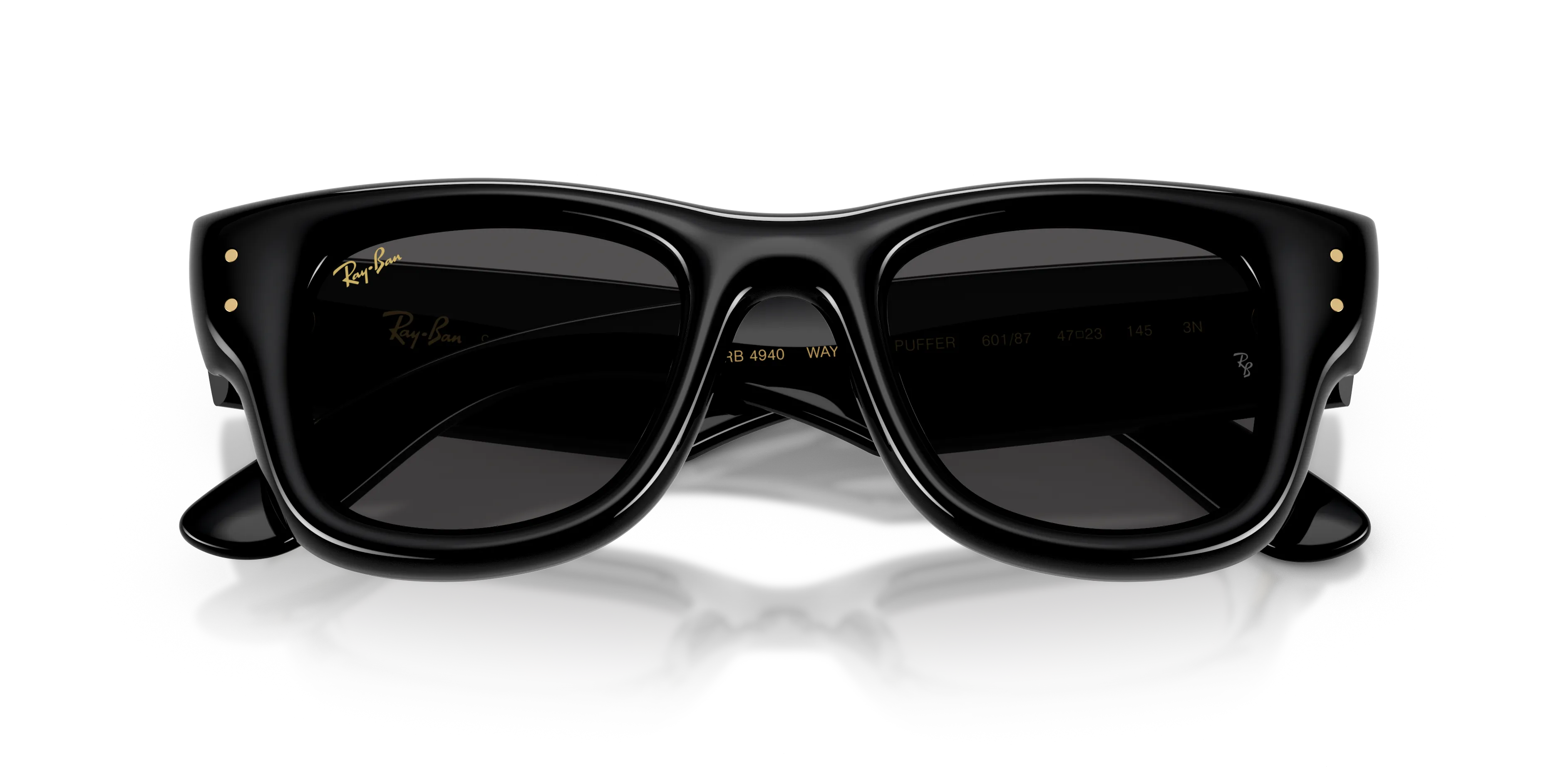 Ray - Ban RB4940 WAYFARER PUFFER 601/87 Occhiali da sole Nylon Nero [""] Squadrata Normale - immagine 2