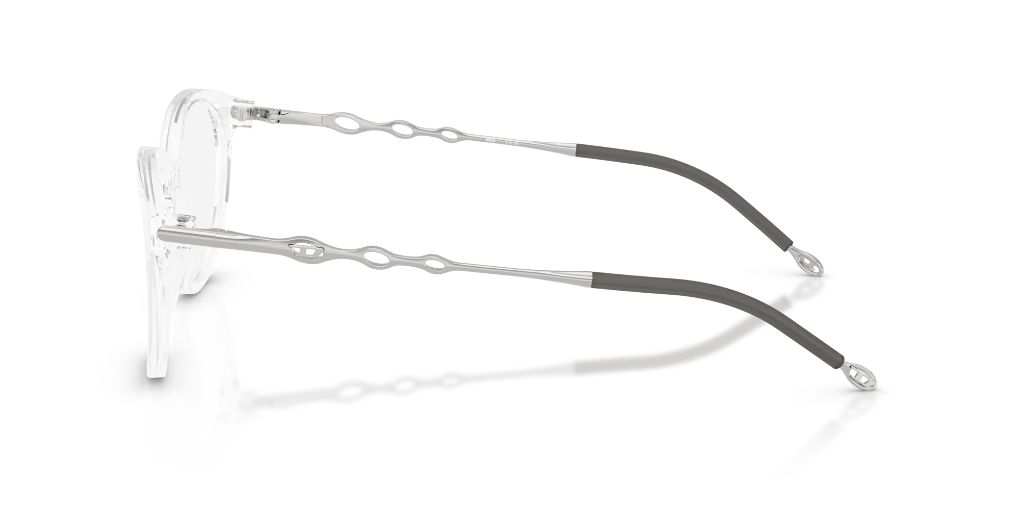 DIESEL DL4007F 2005 Montature da vista Acetato Trasparente Rotonda Normale - immagine 4