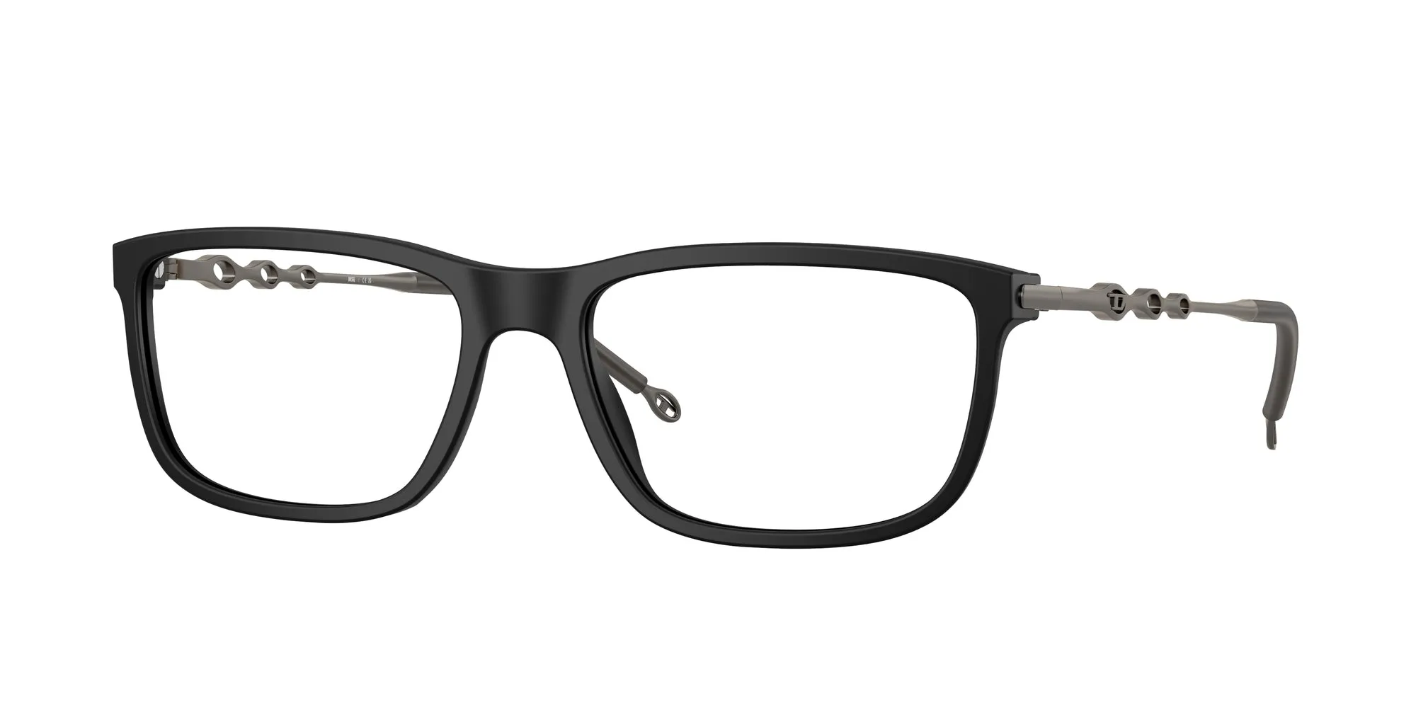 DIESEL DL4006F 2002 Montature da vista Acetato Nero Squadrata Normale - immagine 1