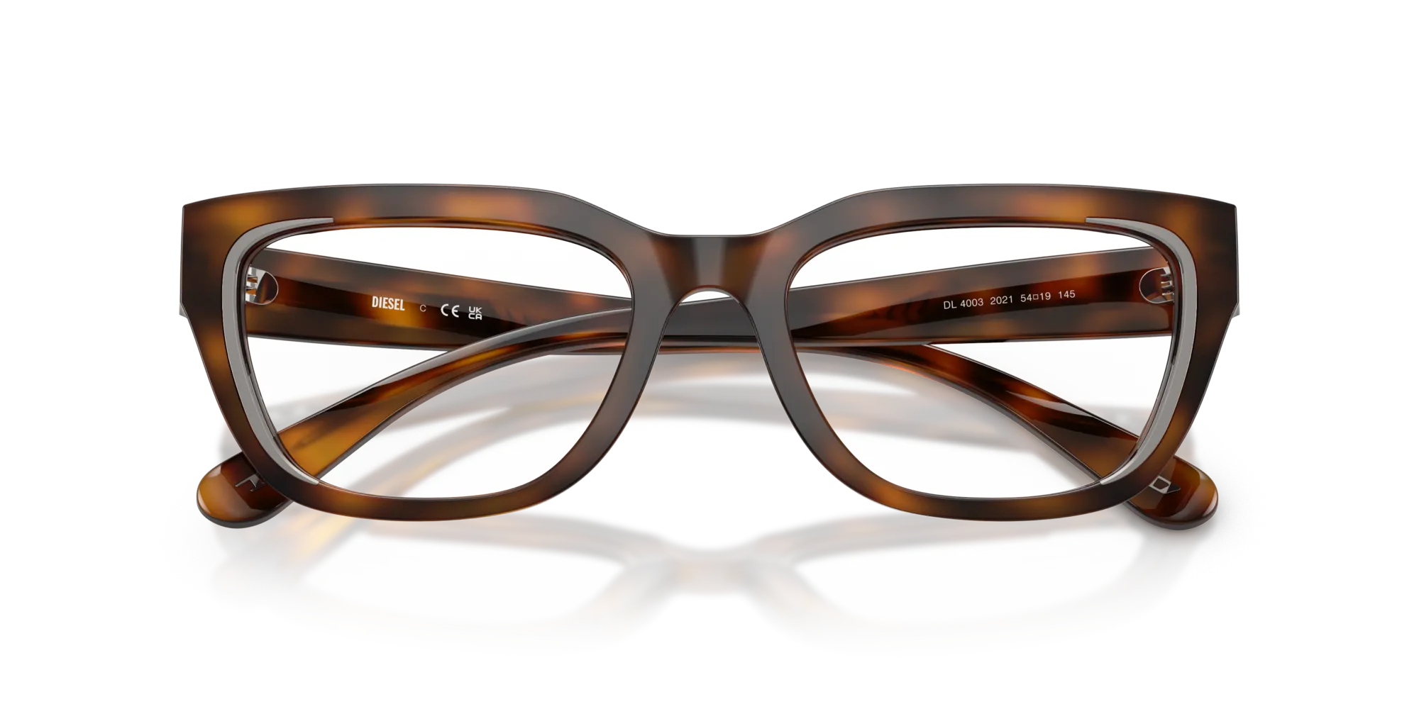 DIESEL DL4003 2021 Montature da vista Acetato Tartaruga Squadrata Normale - immagine 2