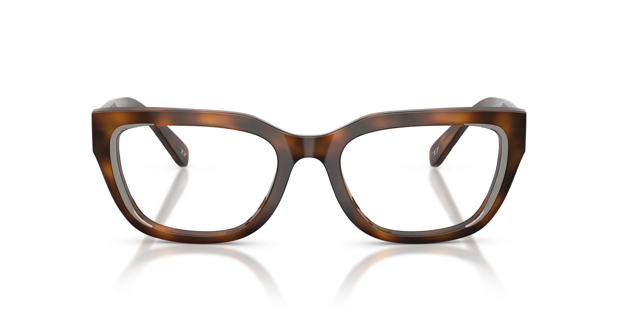 DIESEL DL4003 2021 Montature da vista Acetato Tartaruga Squadrata Normale - immagine 3
