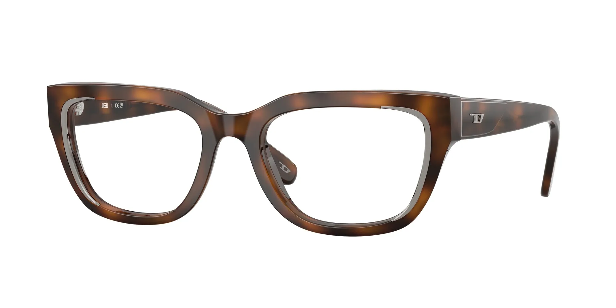 DIESEL DL4003 2021 Montature da vista Acetato Tartaruga Squadrata Normale - immagine 1