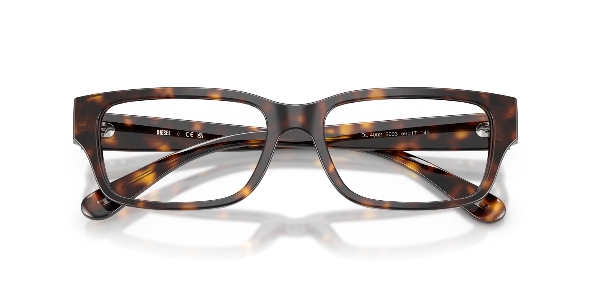 DIESEL DL4002 2003 Montature da vista Acetato Tartaruga Squadrata Normale - immagine 2