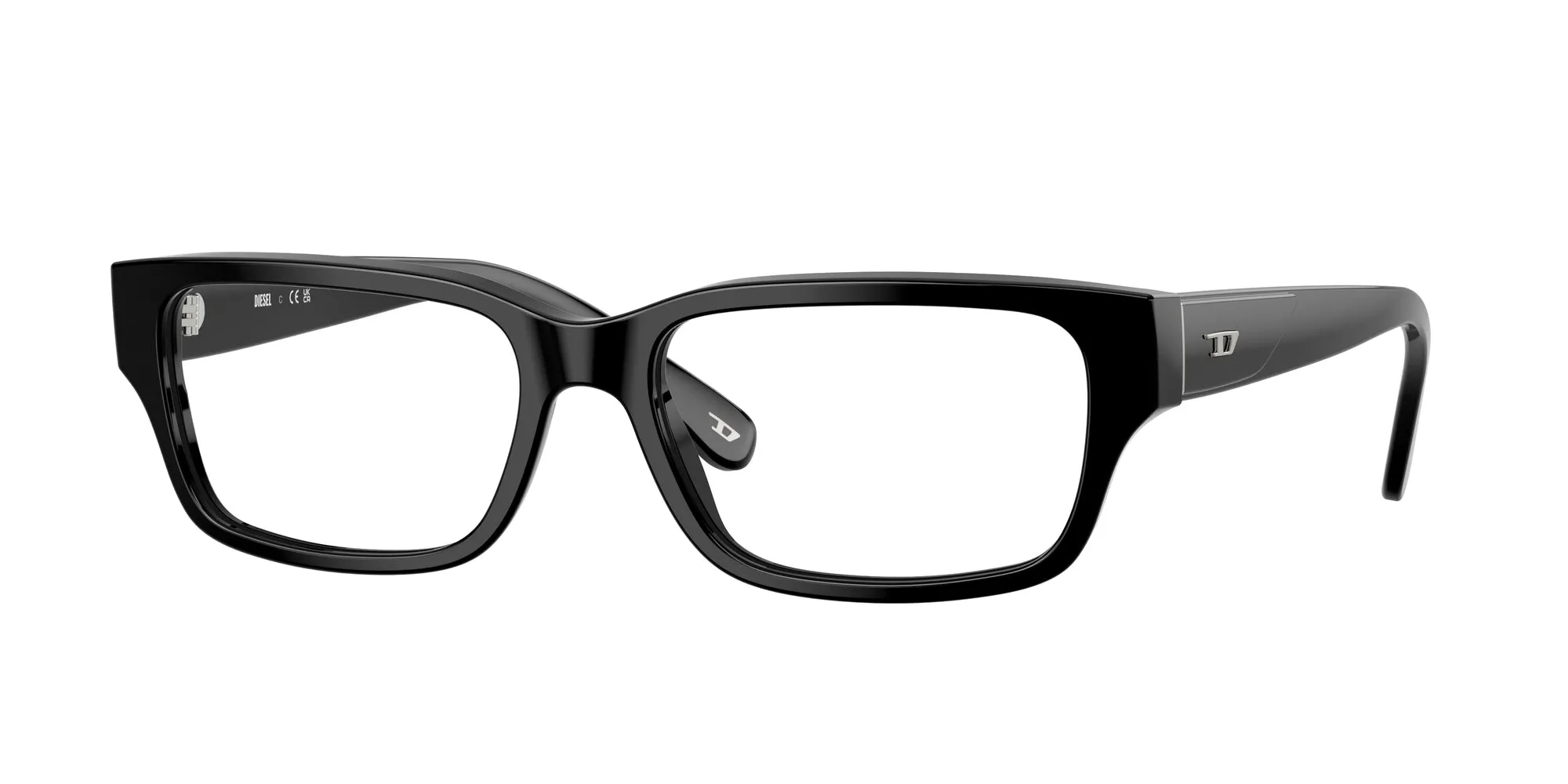 DIESEL DL4002 2001 Montature da vista Acetato Nero Squadrata Normale - immagine 1