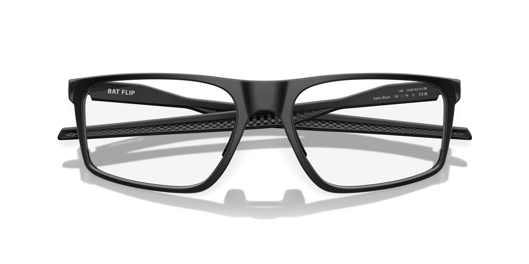Oakley OX8183 BAT FLIP 818301 Montature da vista O_Matter Nero Trasparente Squadrata Normale - immagine 2