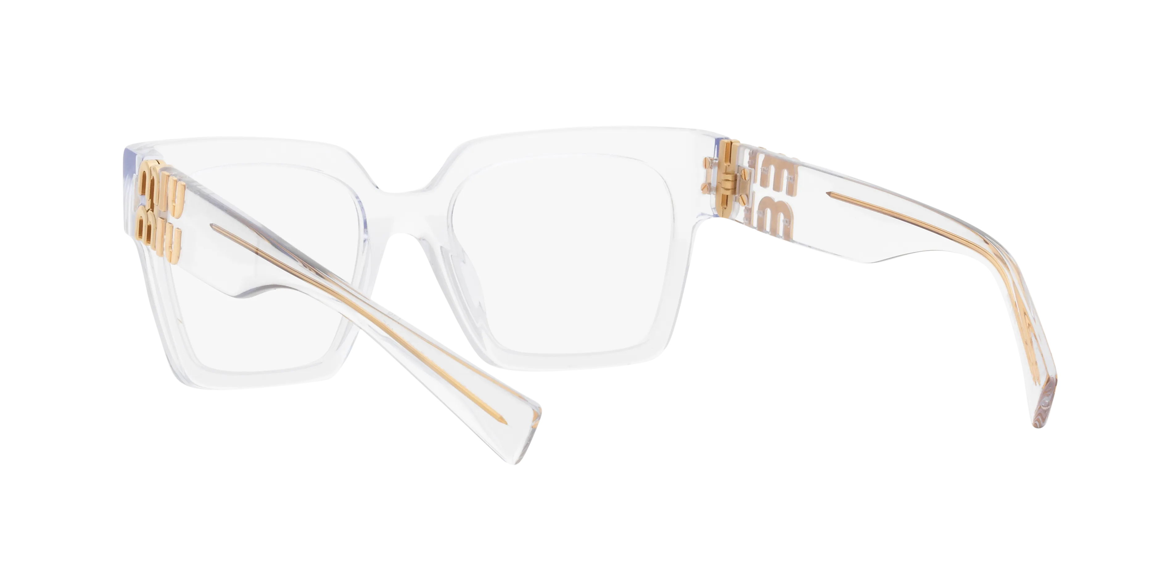 Miu Miu MU 04UV 2AZ1O1 Montature da vista Acetato Trasparente Squadrata Normale - immagine 4
