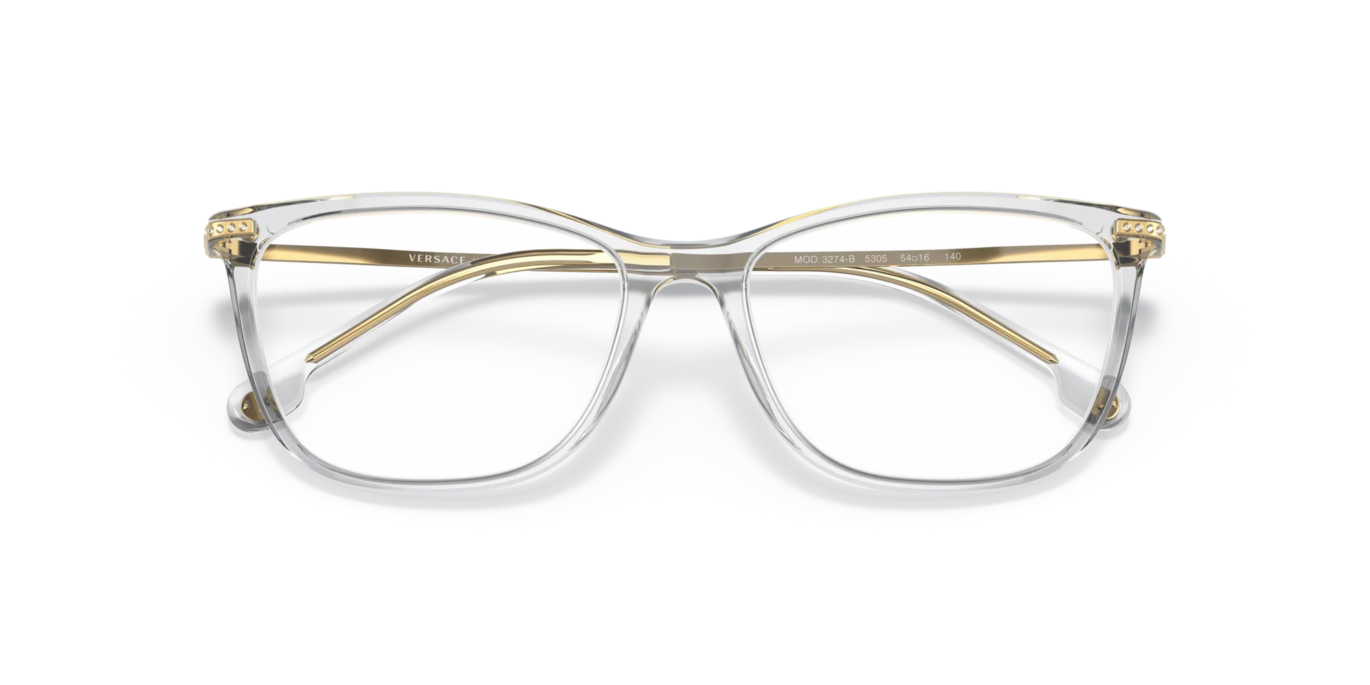 Versace VE3274B 5305 Montature da vista Acetato Grigio Pillow Normale - immagine 2